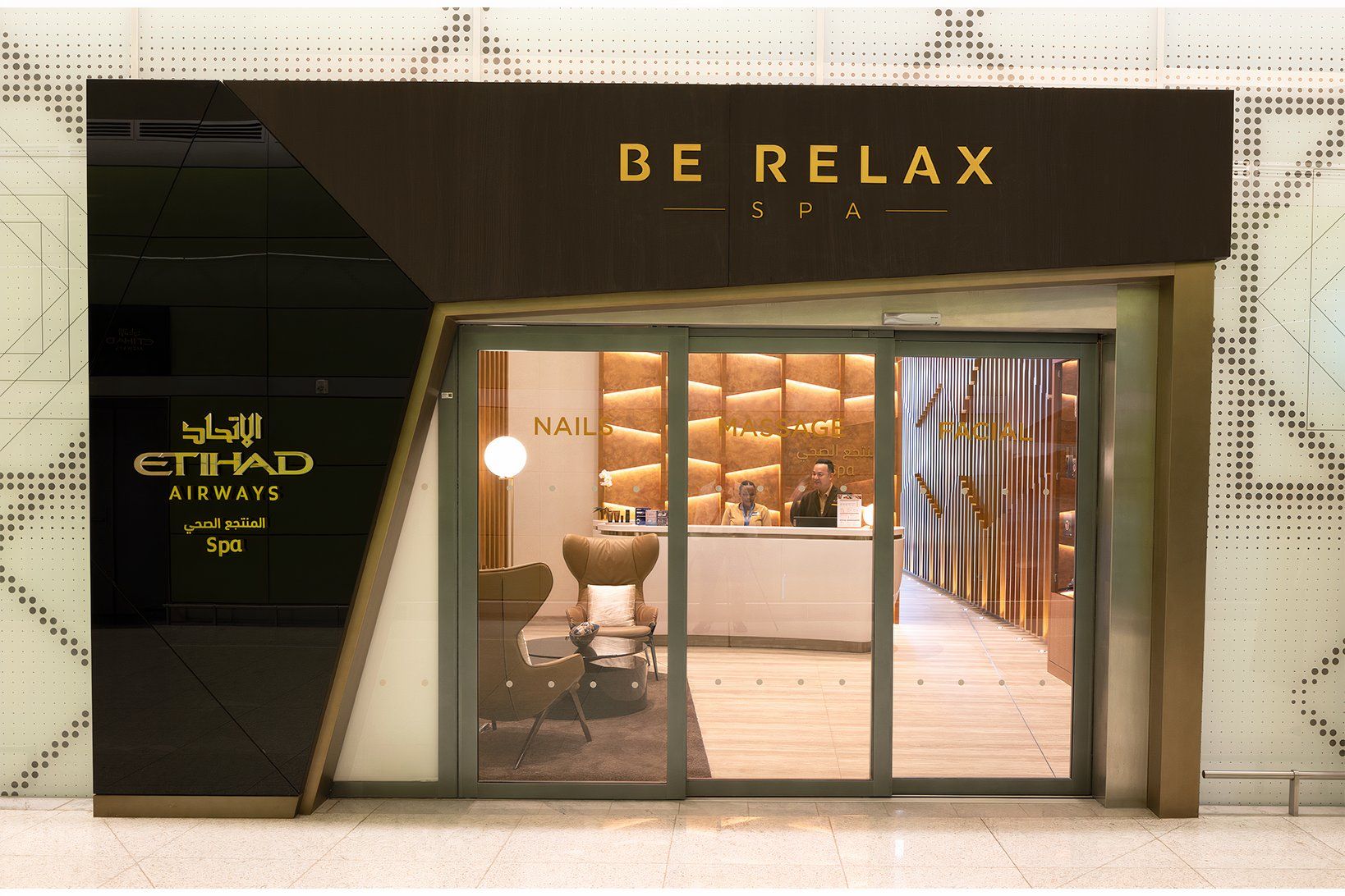 Etihad Airways & Be Relax Announce New Spa Service At Zayed International Airport