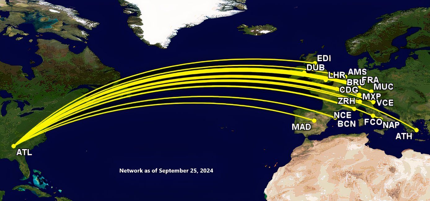 Delta Atlanta routes July 2025