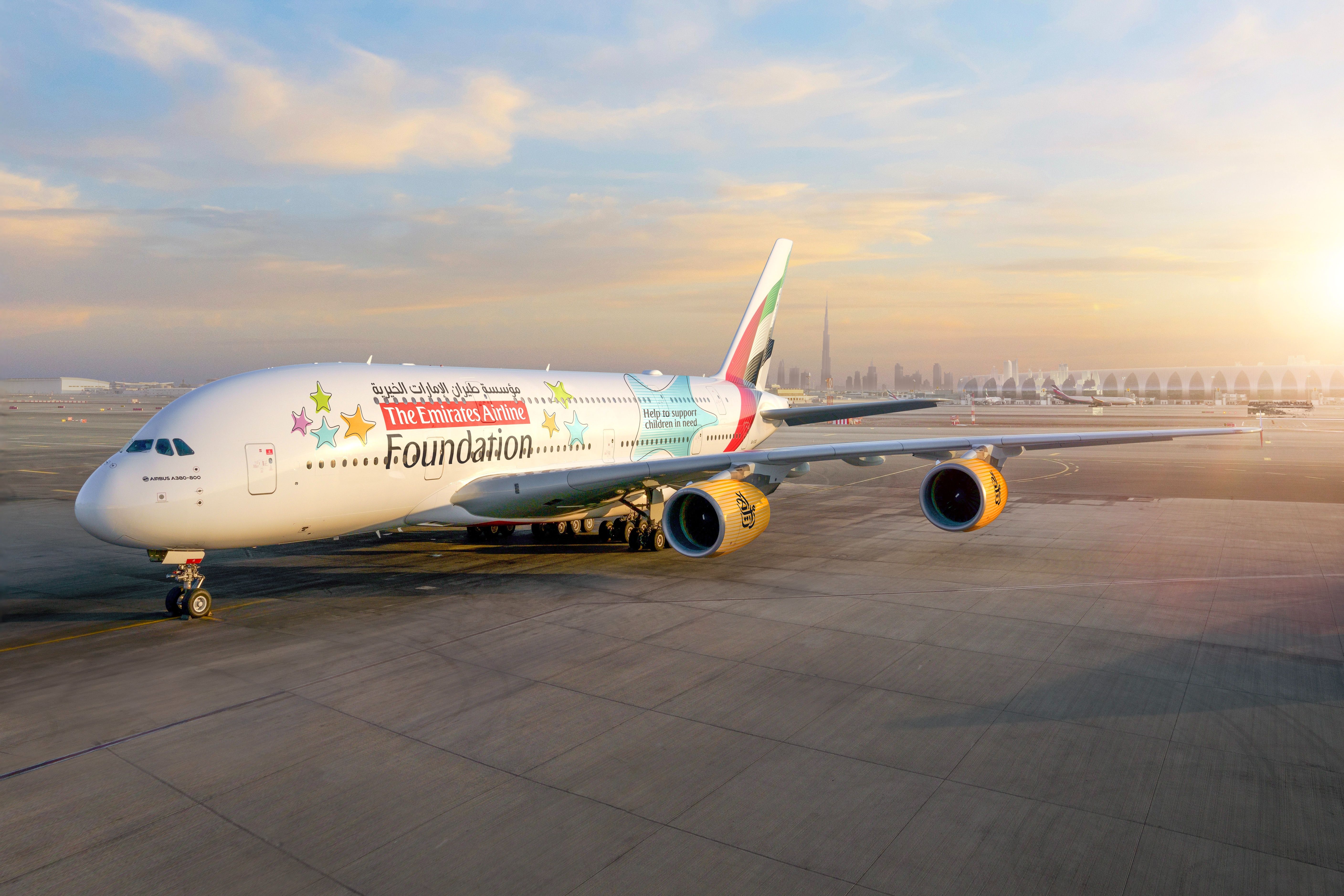 Emirates A380 Emirates Airline Foundation Livery