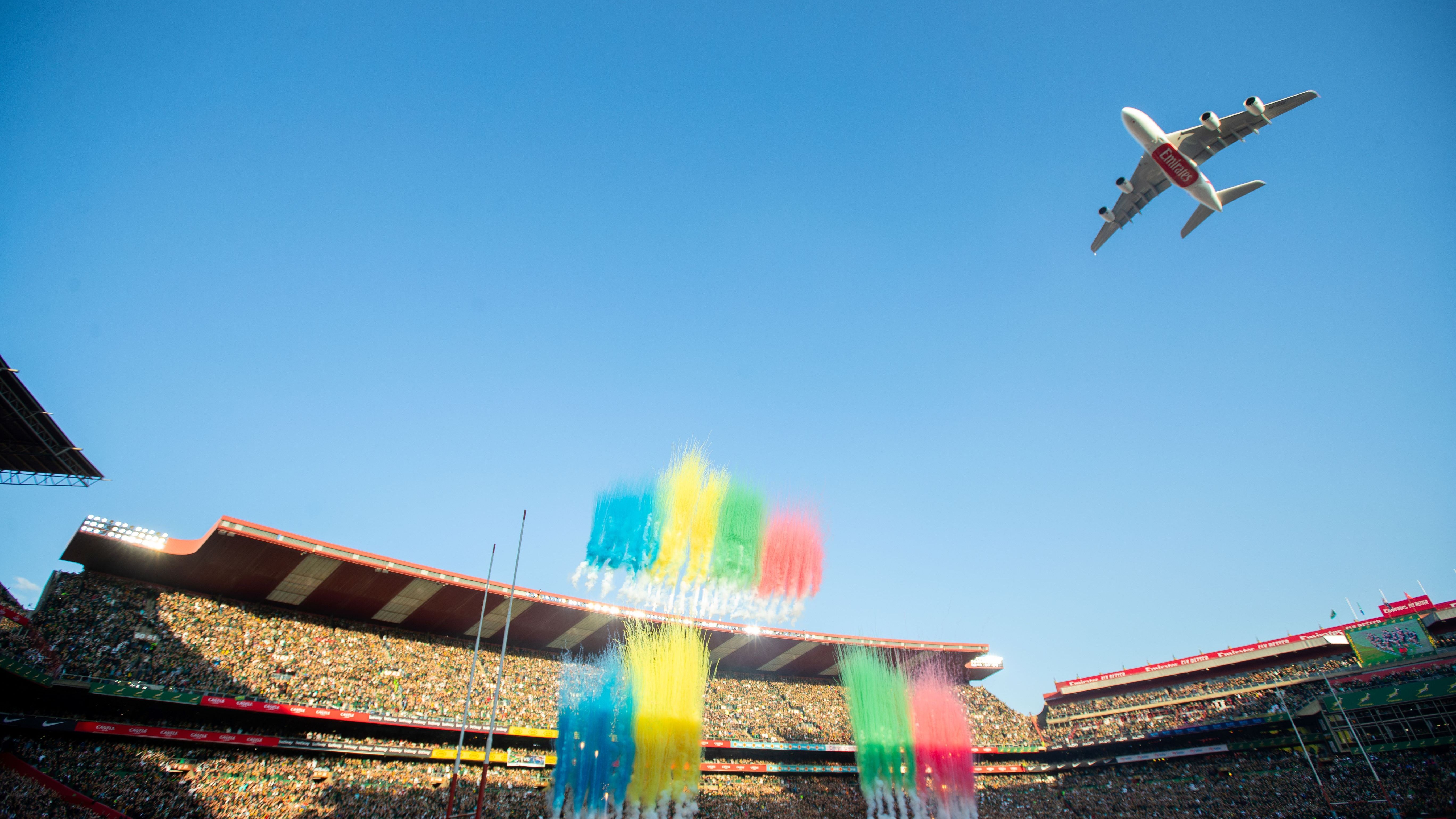 Emirates Airbus A380 Springboks Vs All Blacks rugby