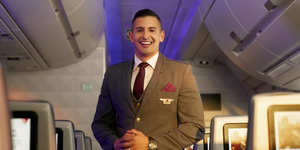 Delta Air Lines flight attendant.