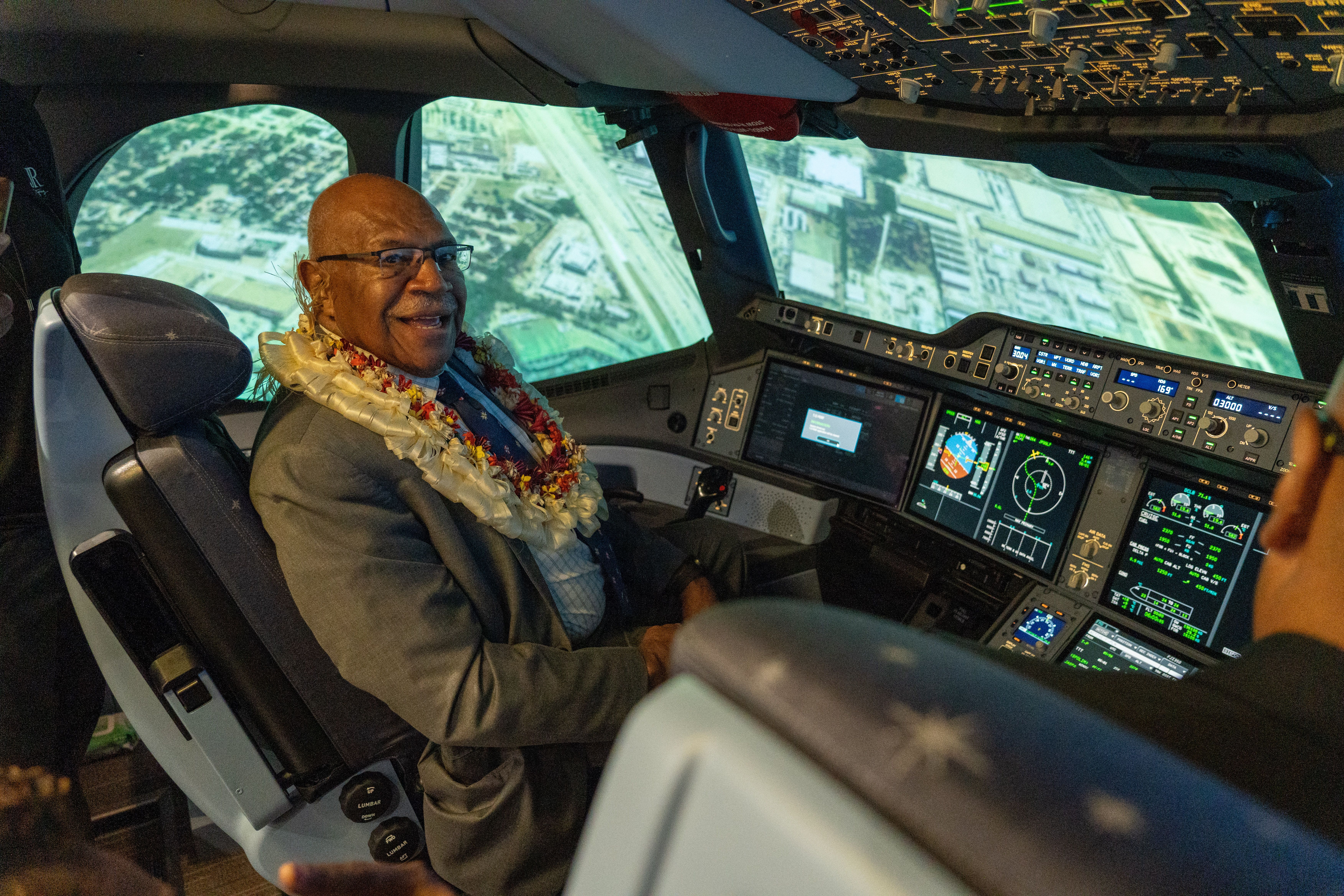 Fiji Airways The Prime Minister of Fiji, Sitiveni Ligamamada Rabuka.