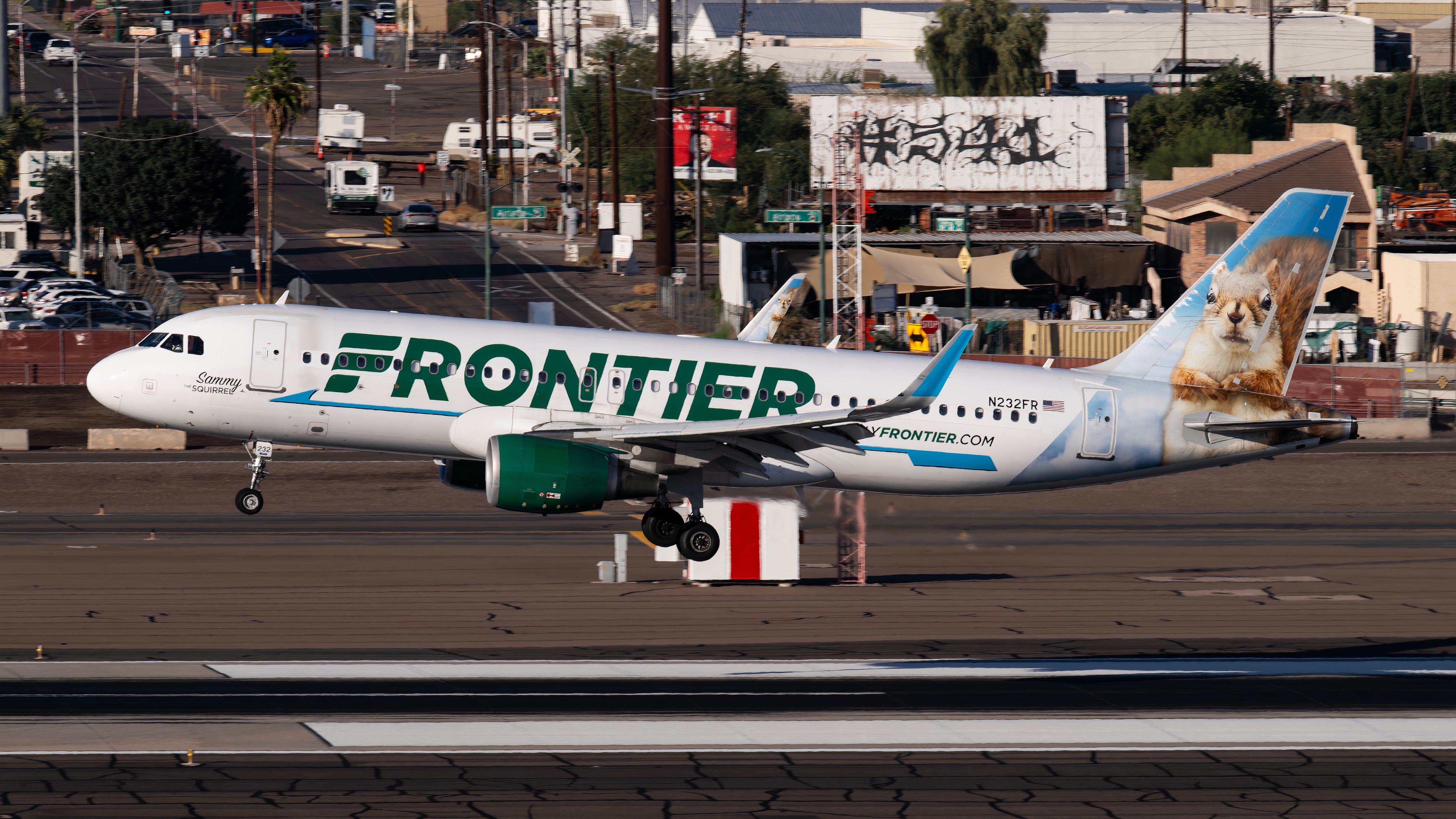 Frontier Airliens SS livery Robin Guess Shutterstock 169