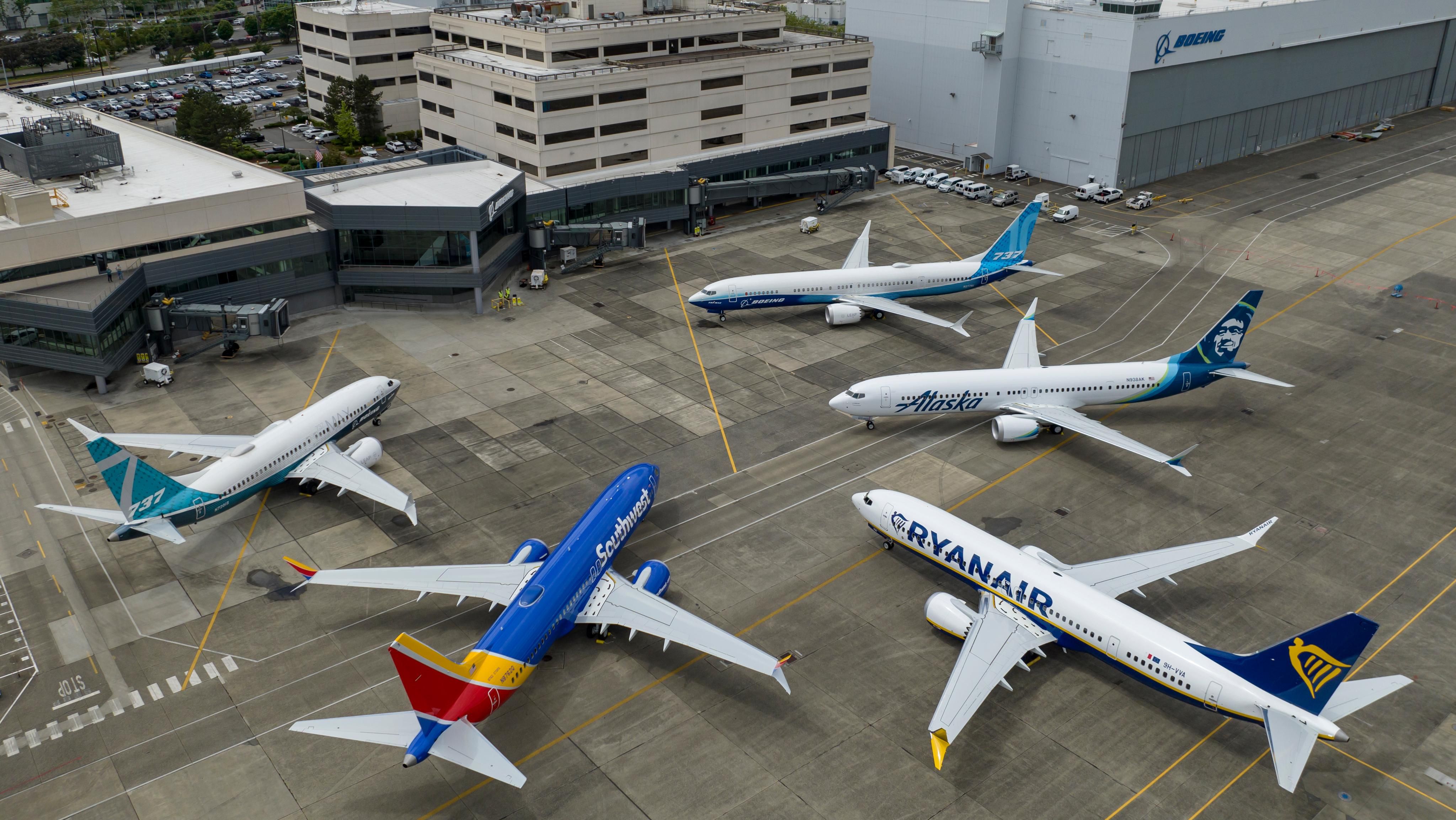 Boeing 737 MAX jets.