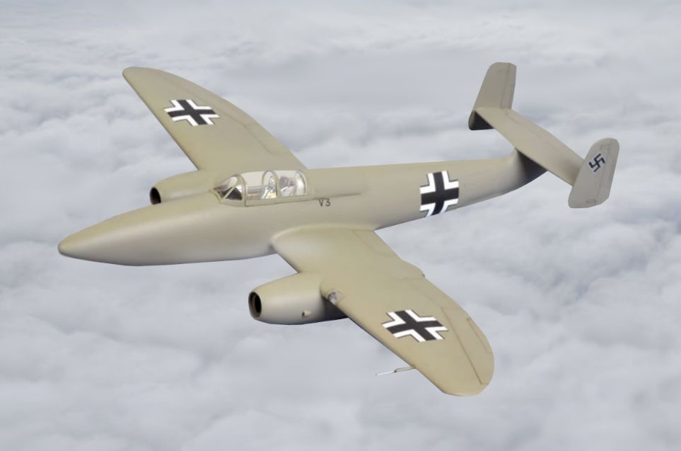 Heinkel He 280 in flight art