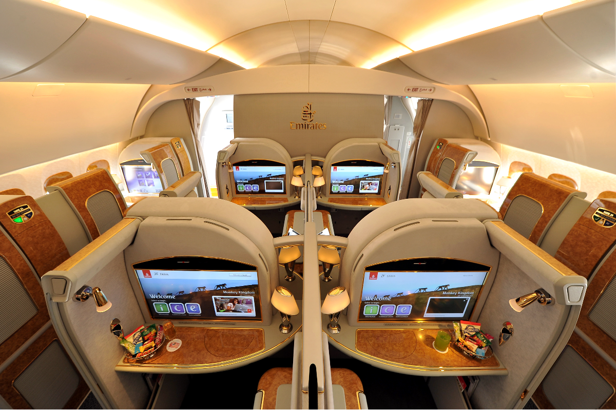 First class in Emirates A380