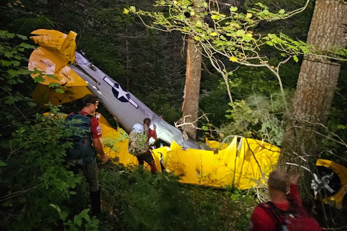 Crash Of 1943 Boeing Stearman In Skamamia County Kills Passenger & Injures Pilot