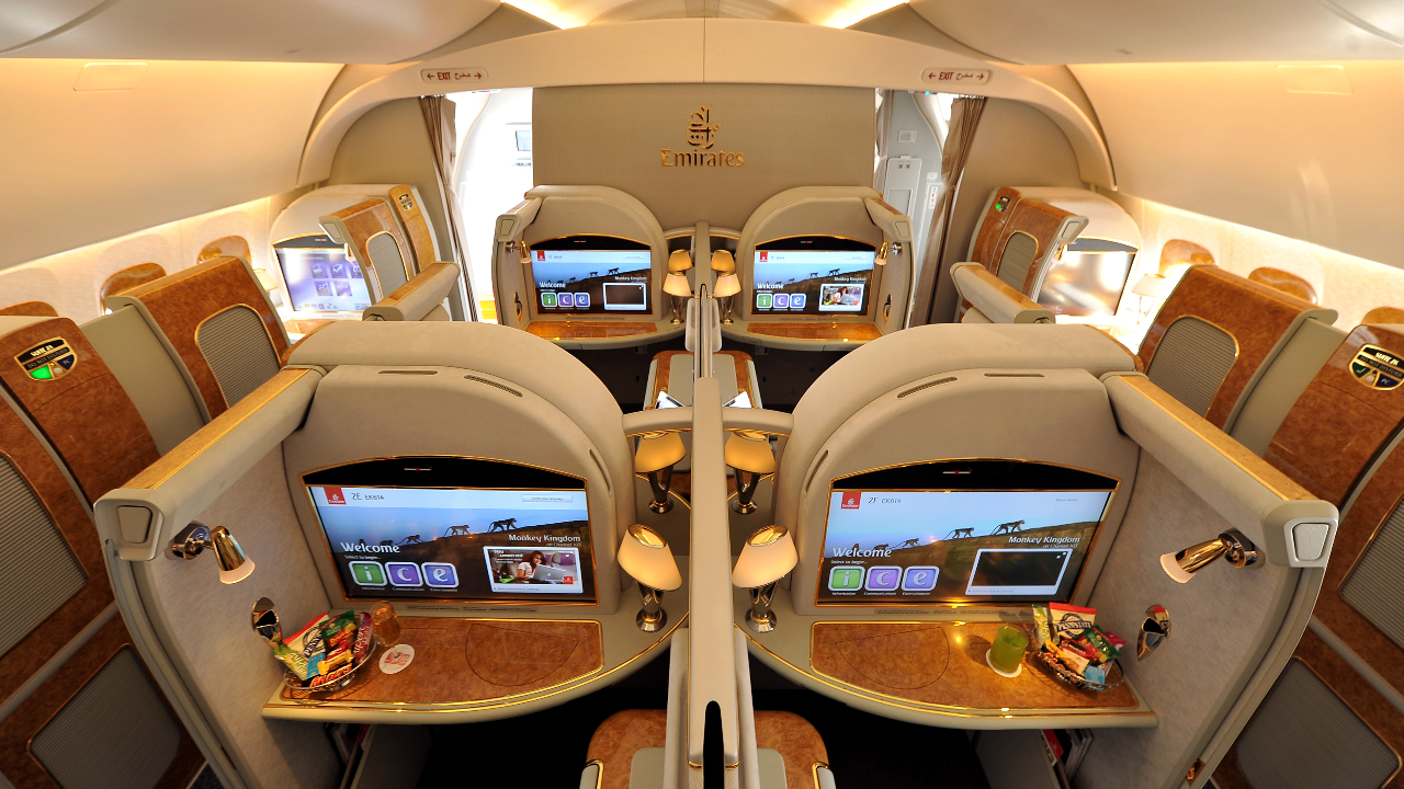 First class in Emirates A380