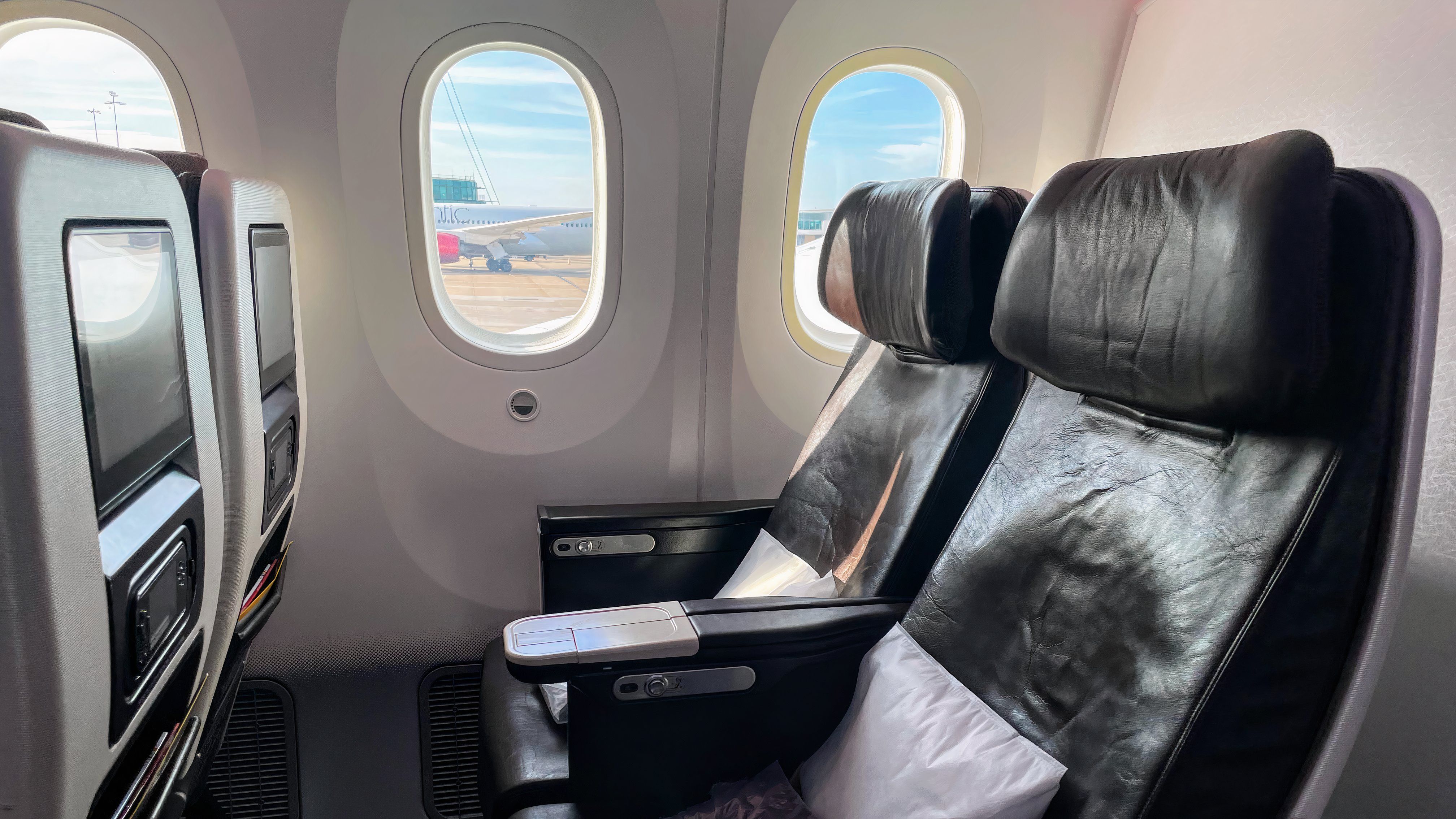 A Virgin Atlantic Premium seat