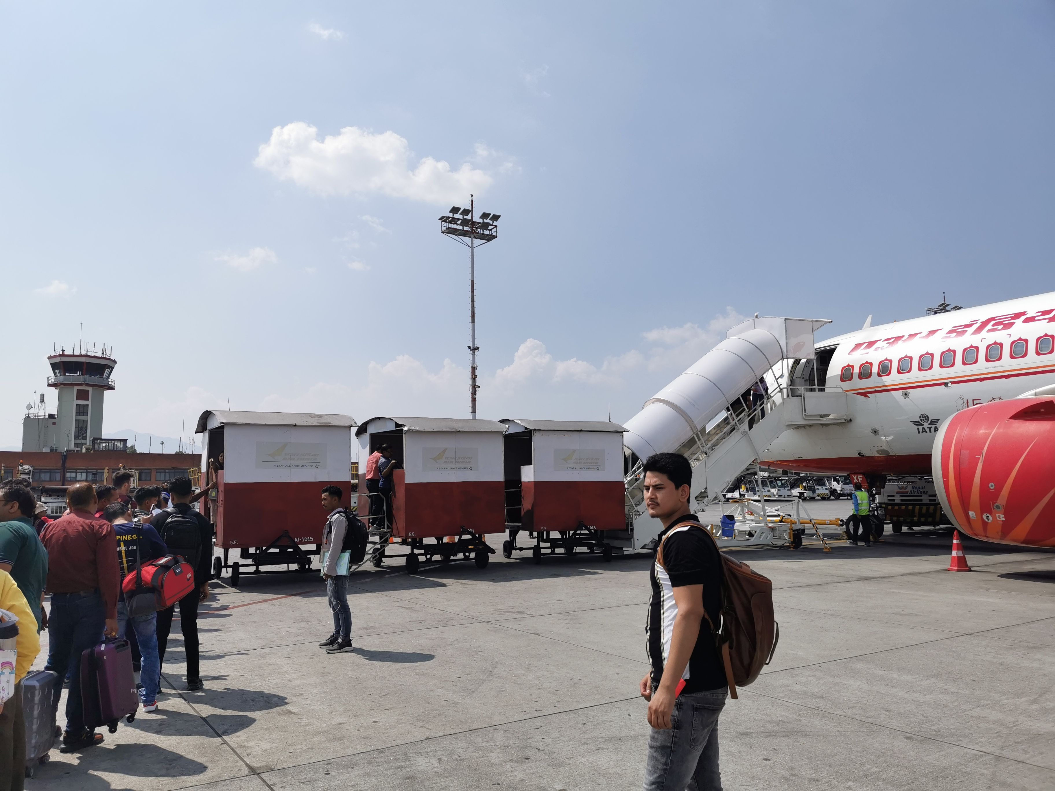 Final security screening at Kathmandu Airport