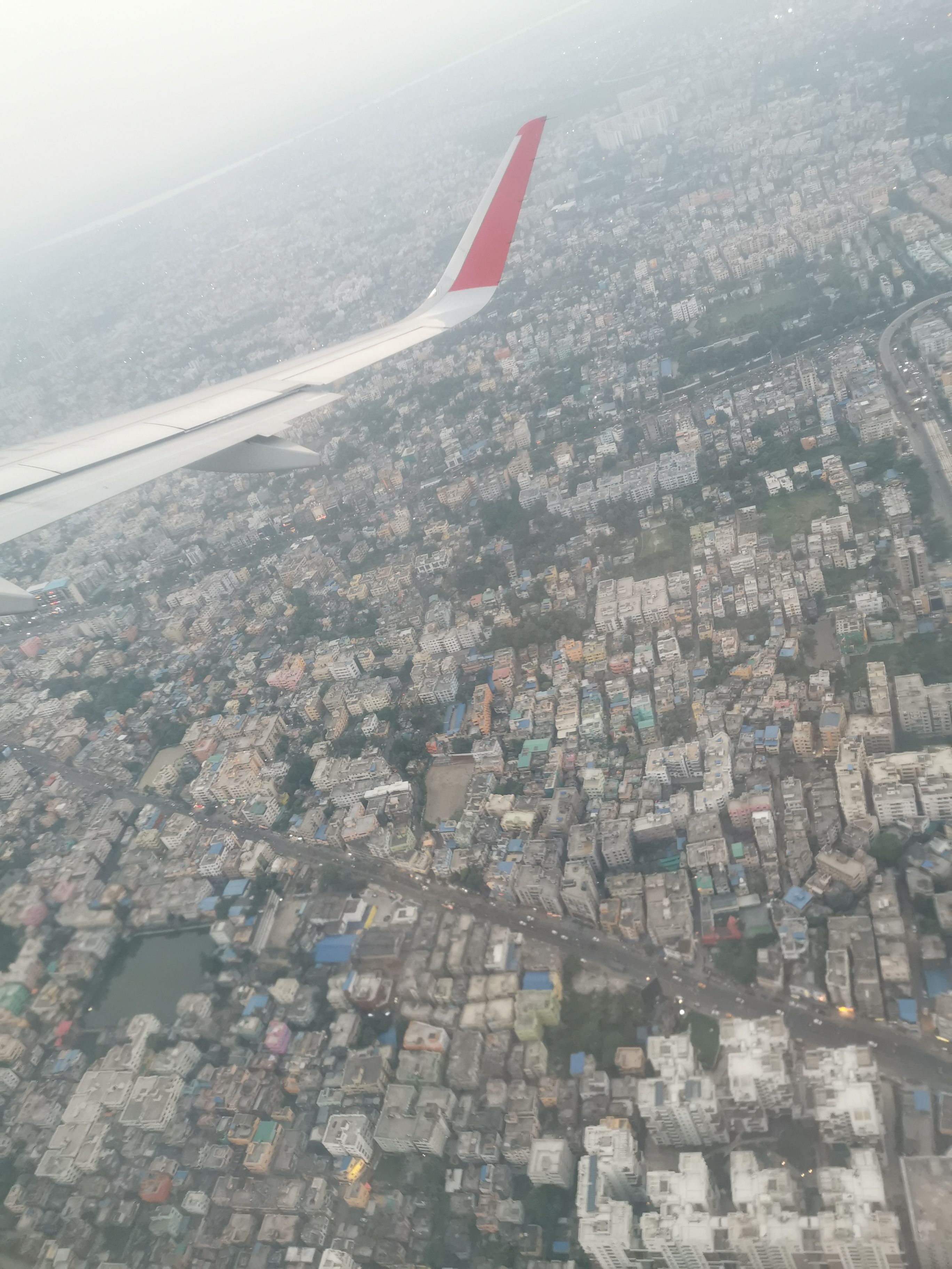 Kathmandu, Nepal from the air 