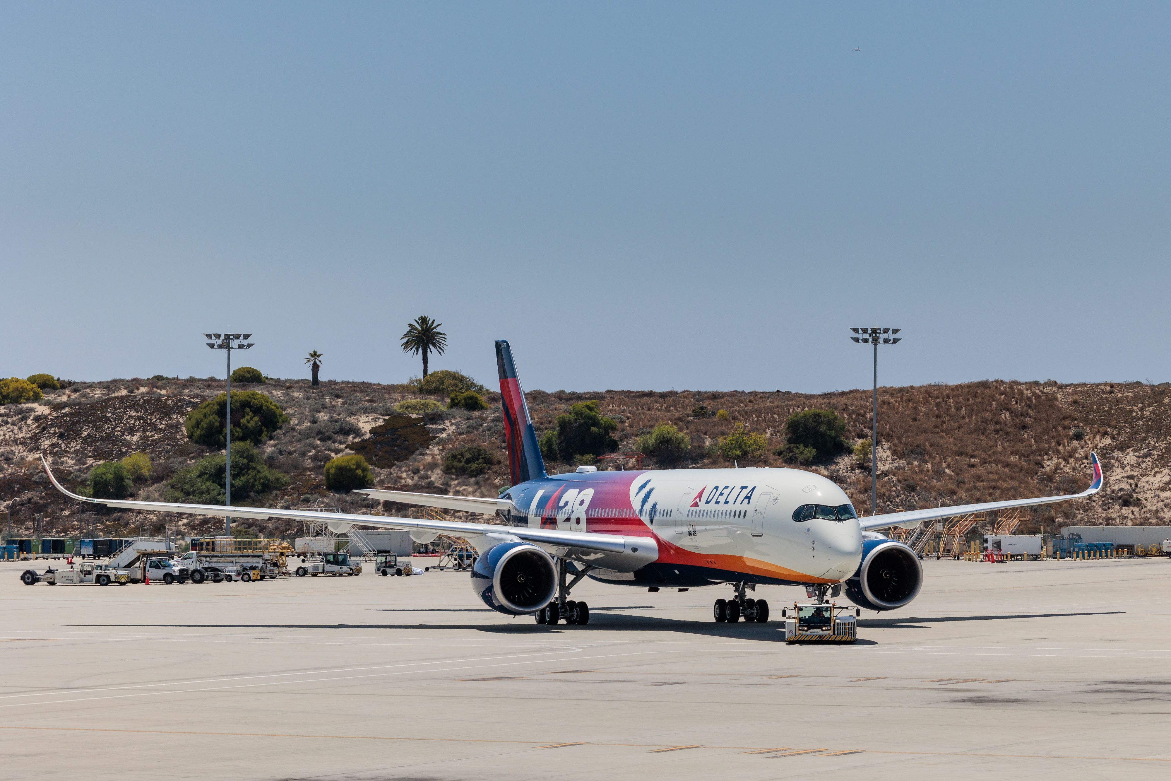 Delta Air Lines Airbus A350-900 LA28 special livery.