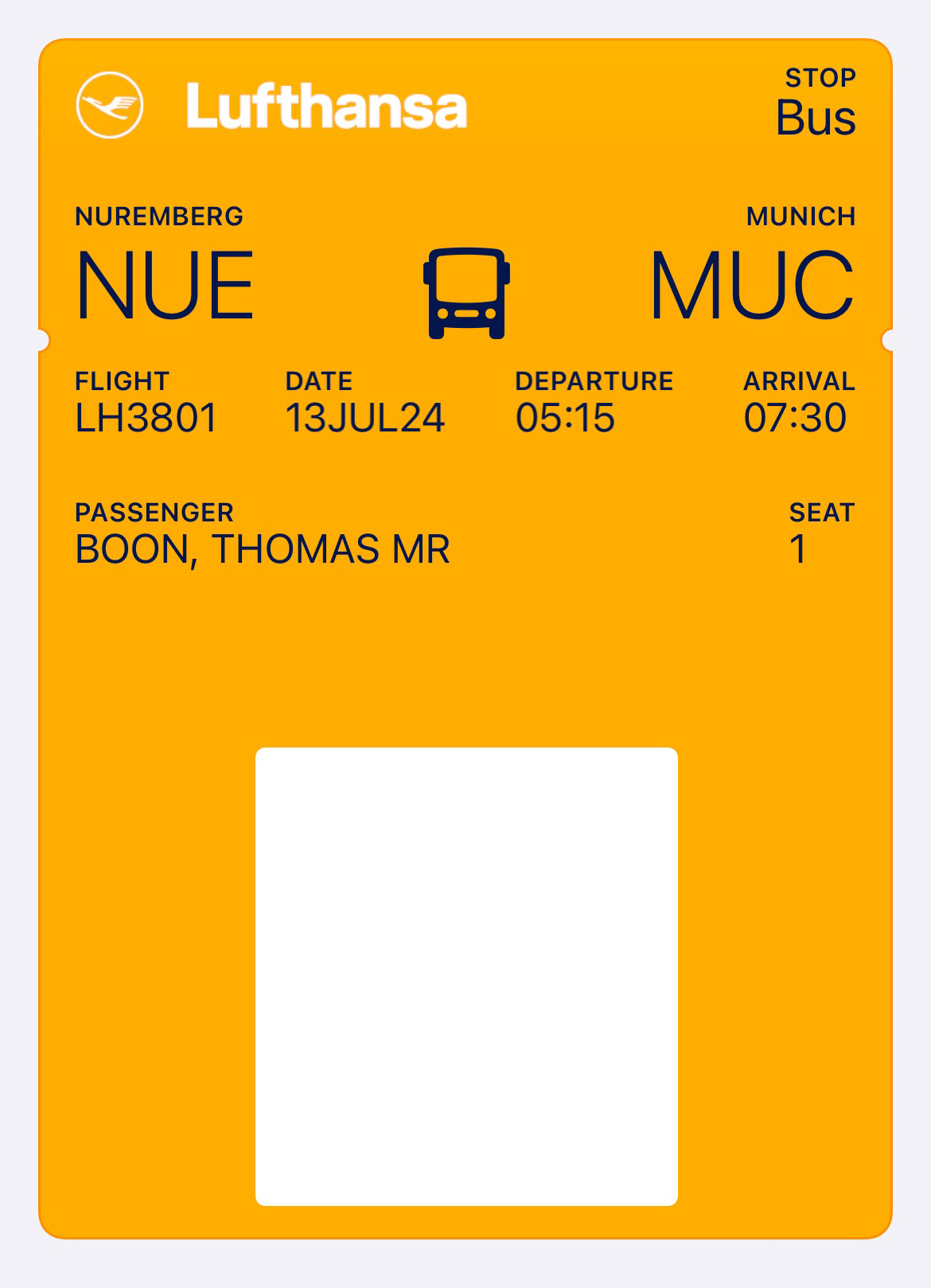 LH3801 Boarding Pass