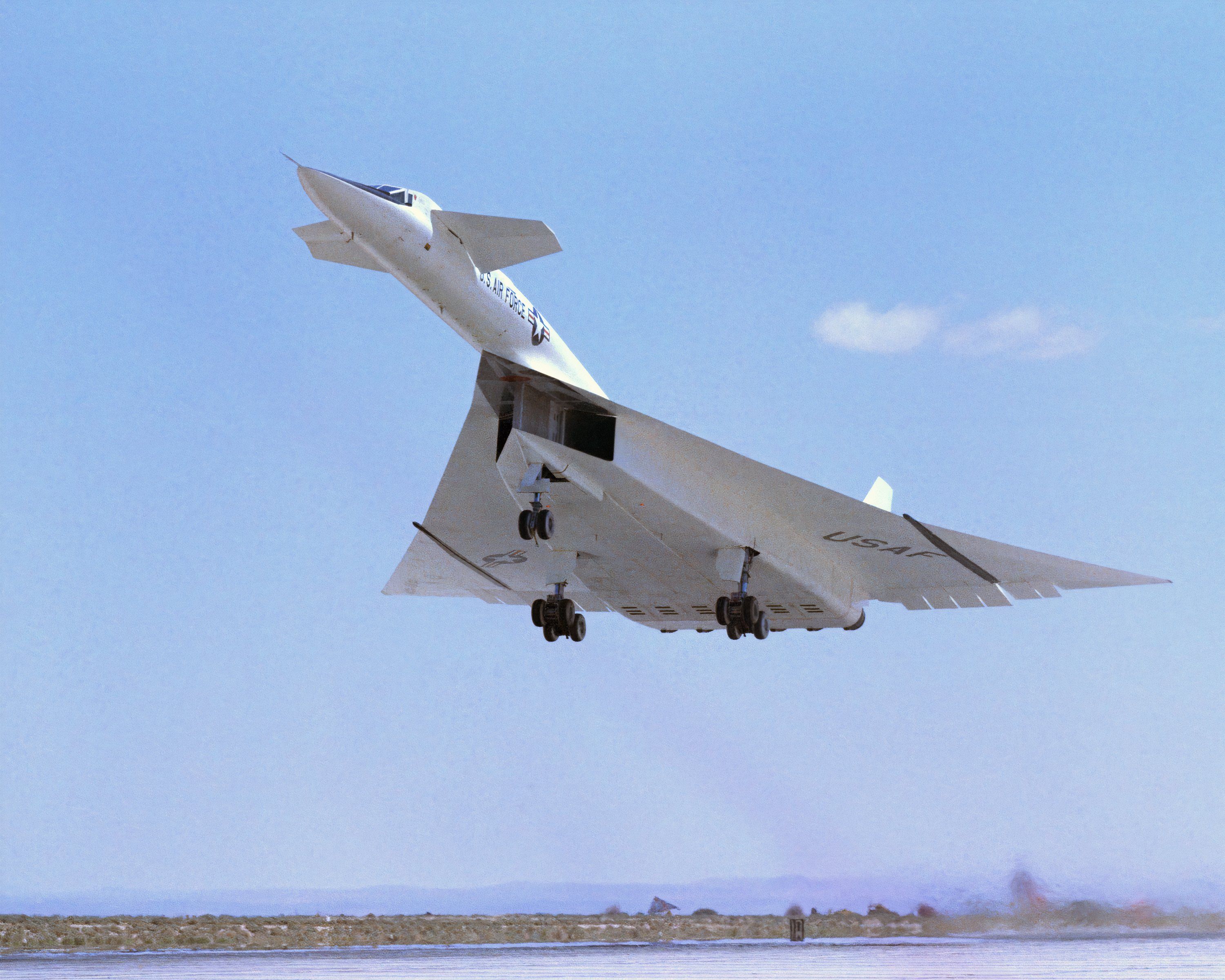 XB-70 taking off.