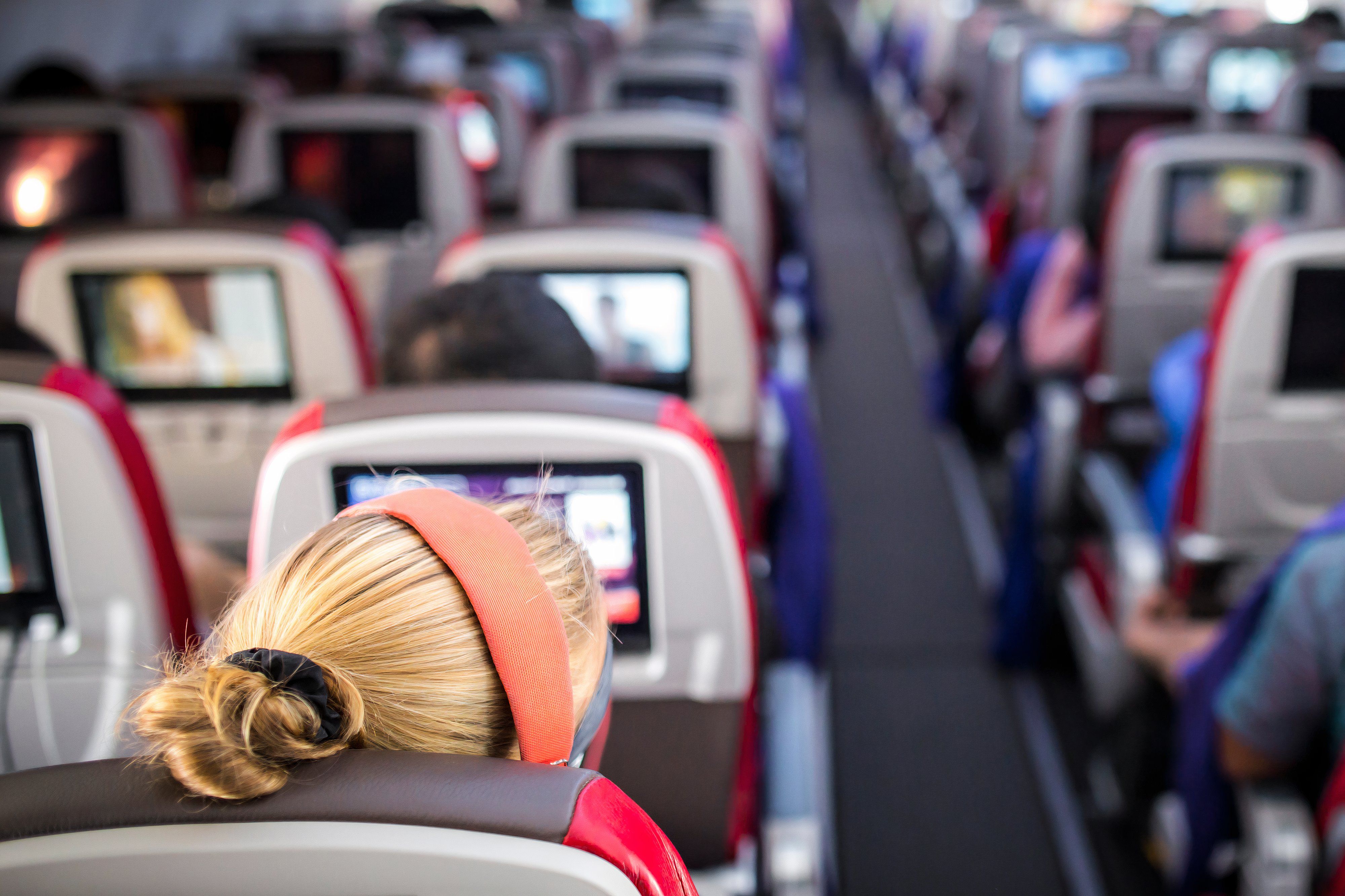 Passengers onboard aircraft