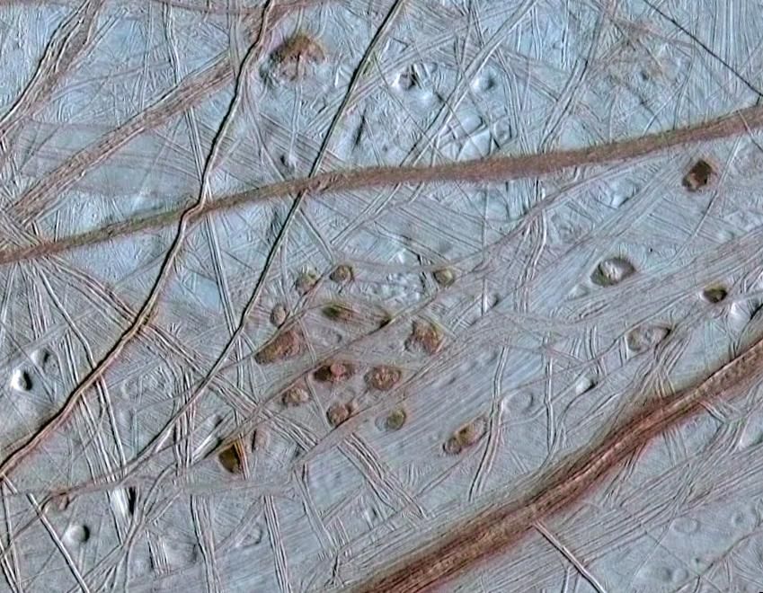 Photo of Europa's "freckles"