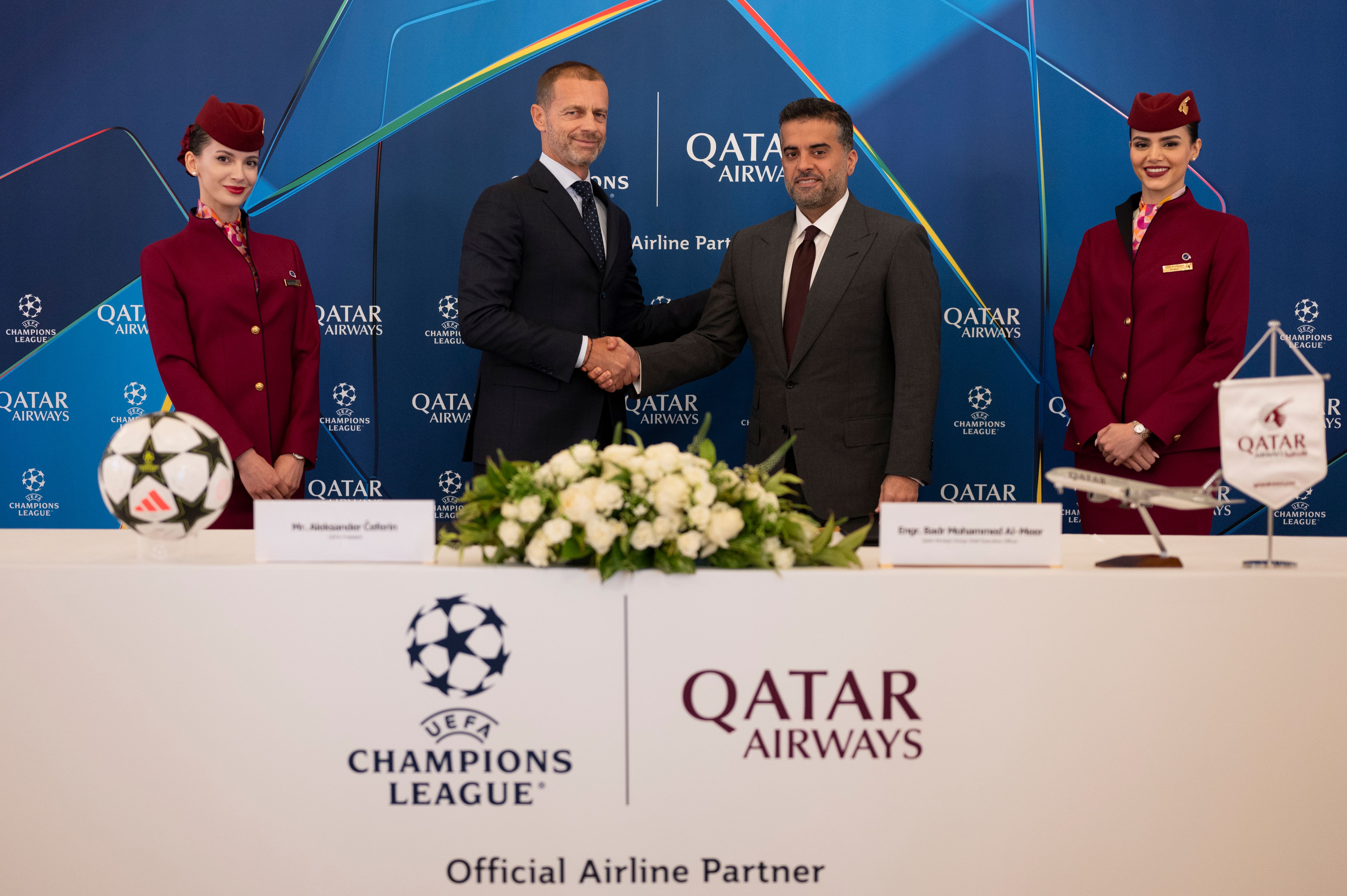 Qatar Airways UEFA Champions League Sponsorship Signature