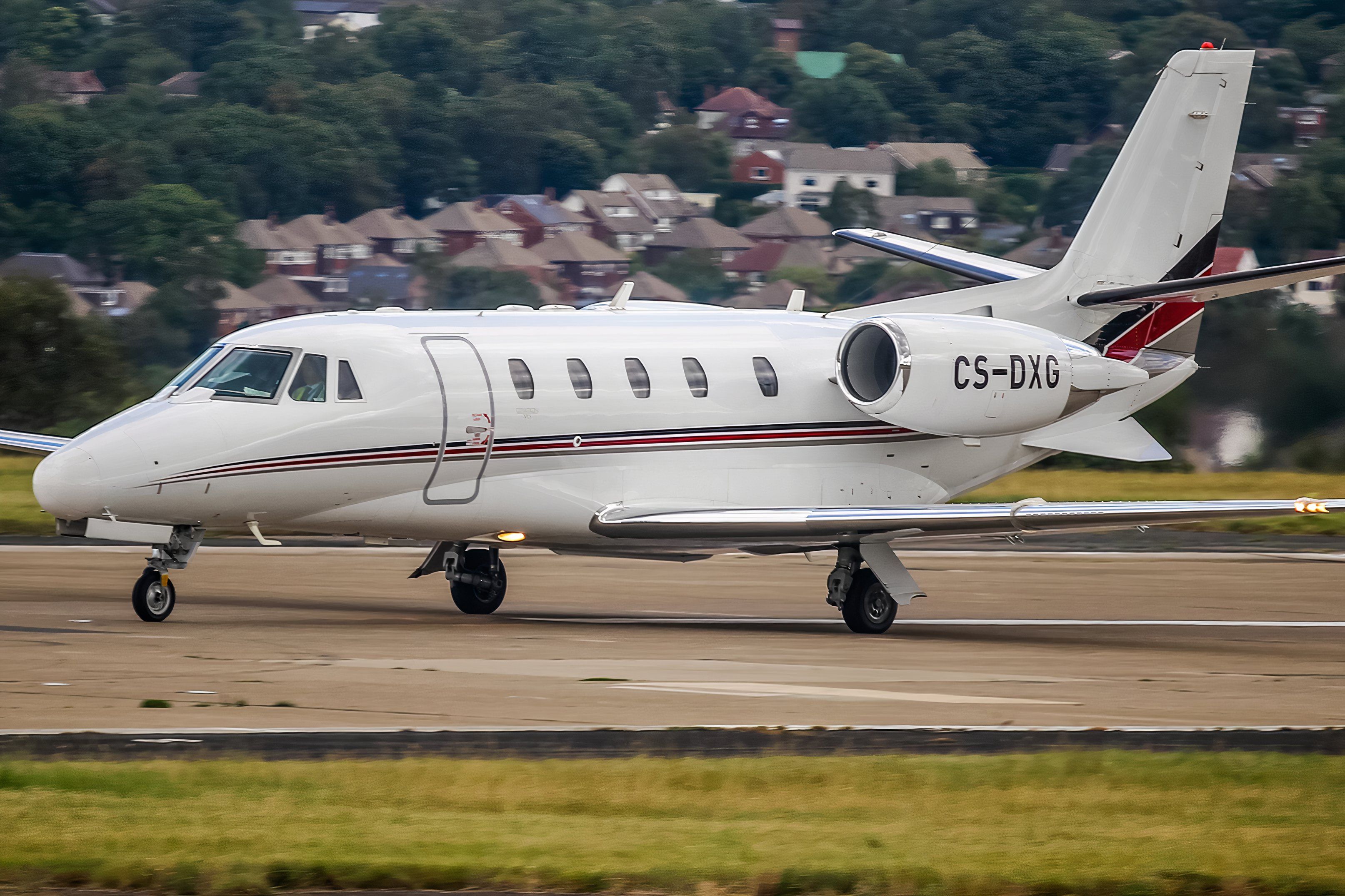 Netjets Europe Cessna 560XL Citation XLS (CS-DXG) departing.