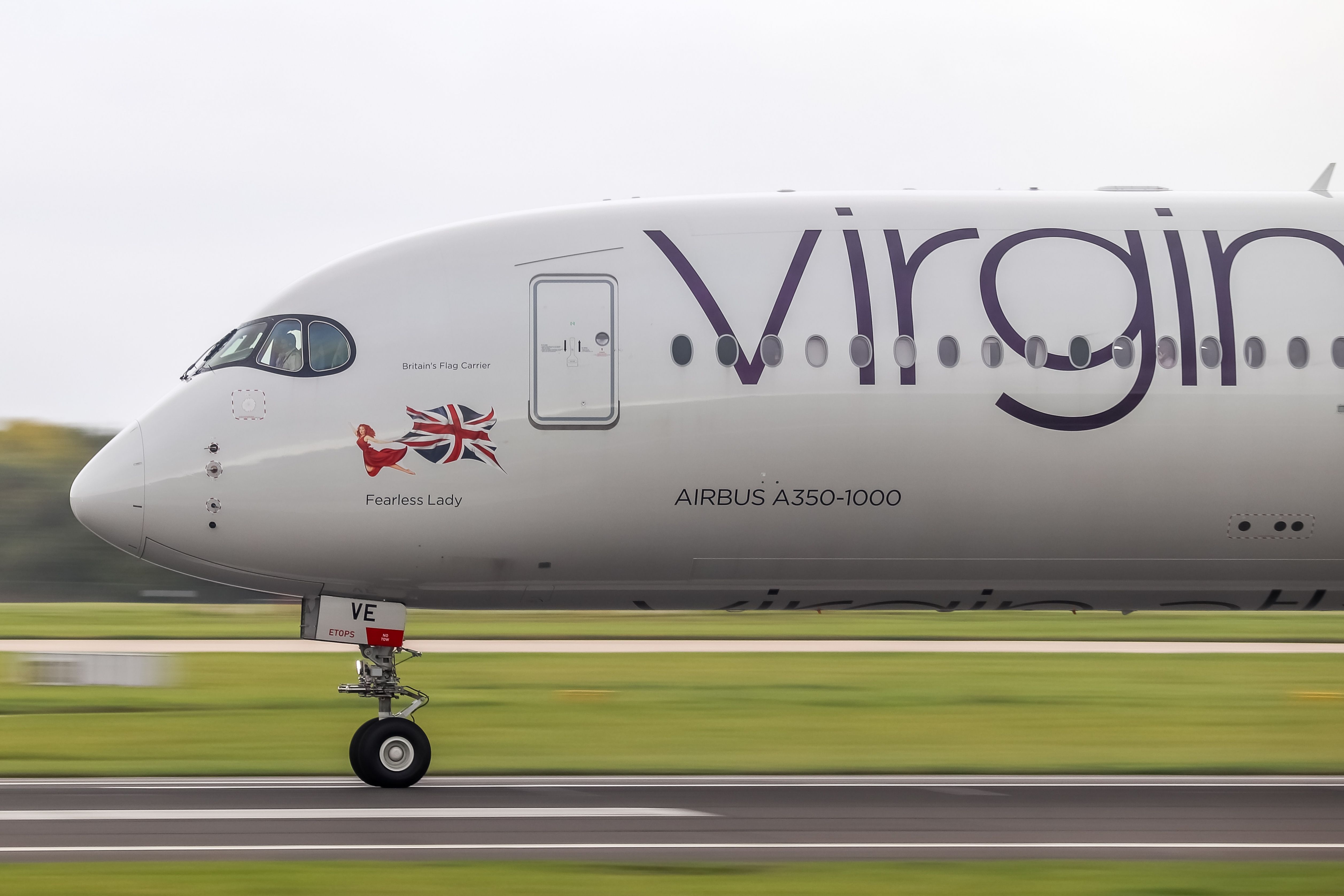 Virgin Atlantic Airbus A350 (G-VEVE) Fearless Lady