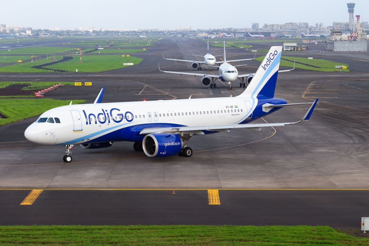  An IndiGo Airbus A321neo seen taxiing at Mumbai Airport