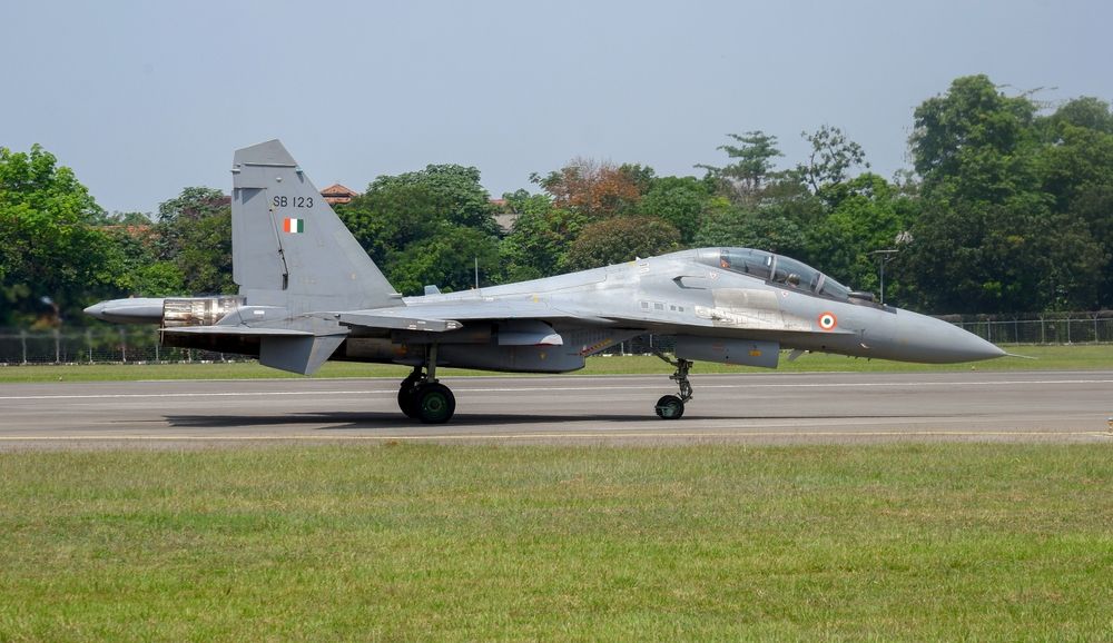 Indian Air Force Sukhoi Su-30 MKI SB-123 at Halim Perdana Kusuma Air Base 