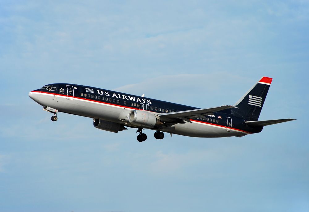 US Airways Boeing 737 takeoff