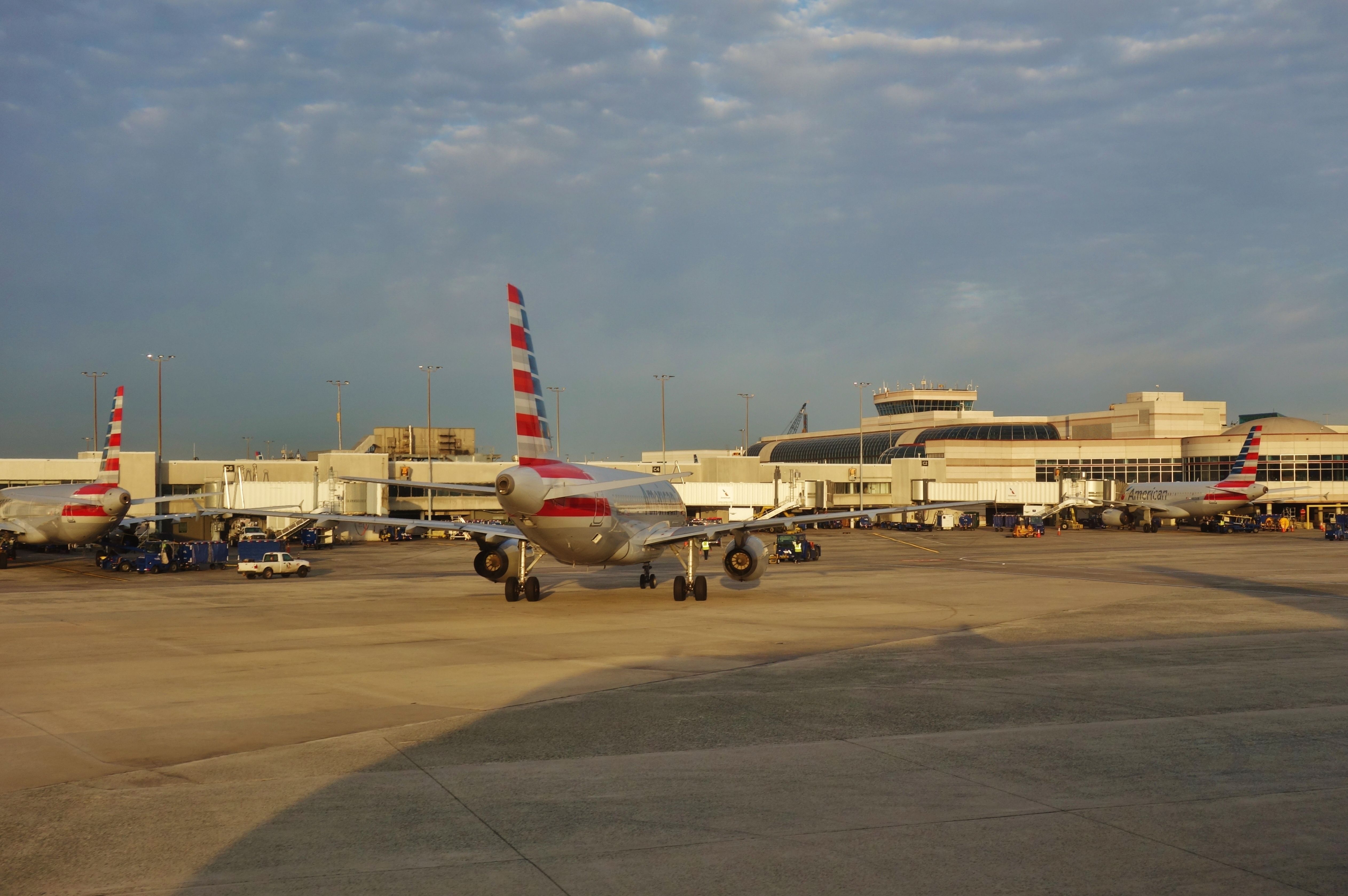 American Airlines at CLT gate area