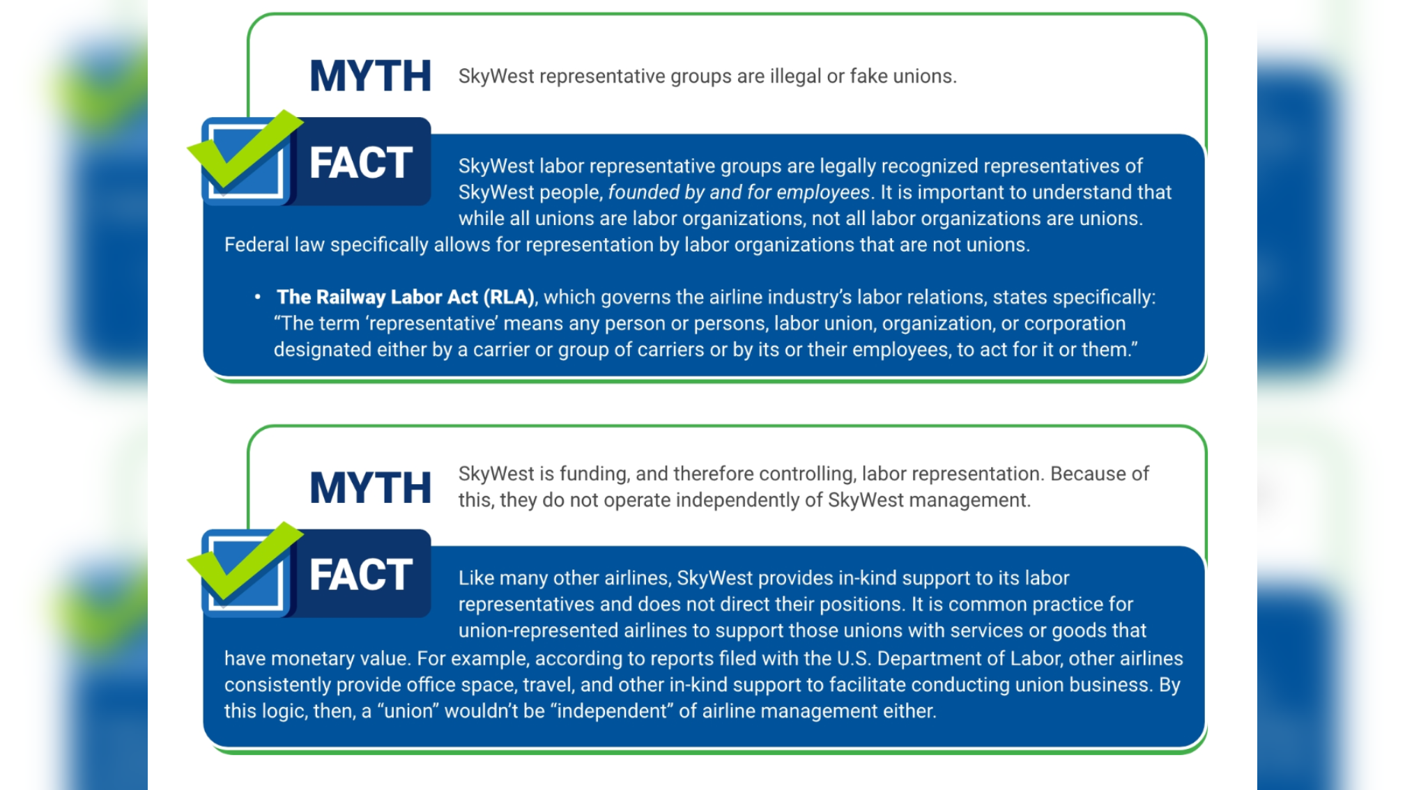 SkyWest Union Facts.