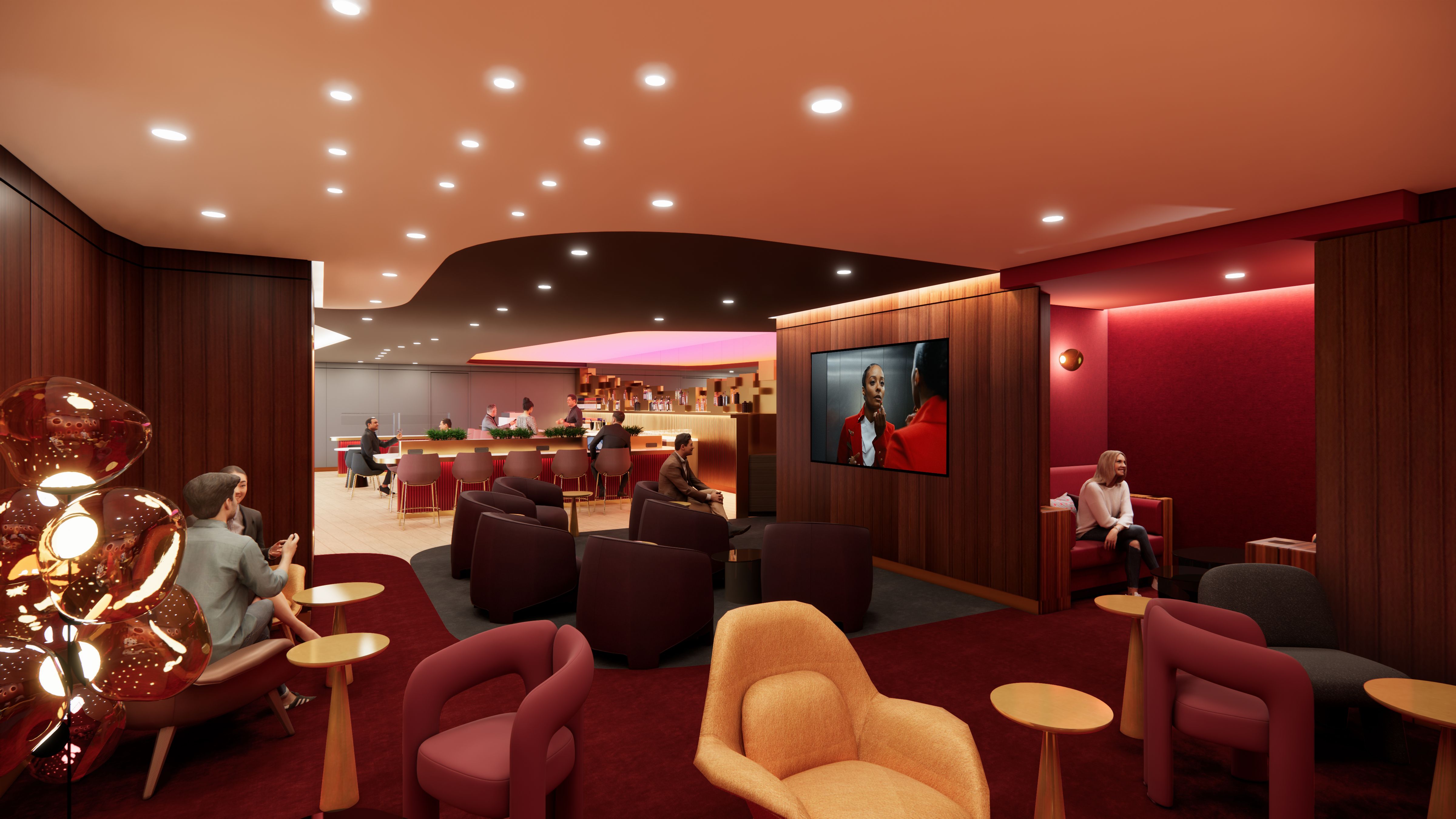 Virgin Atlantic_LAX Clubhouse Ruby Room.