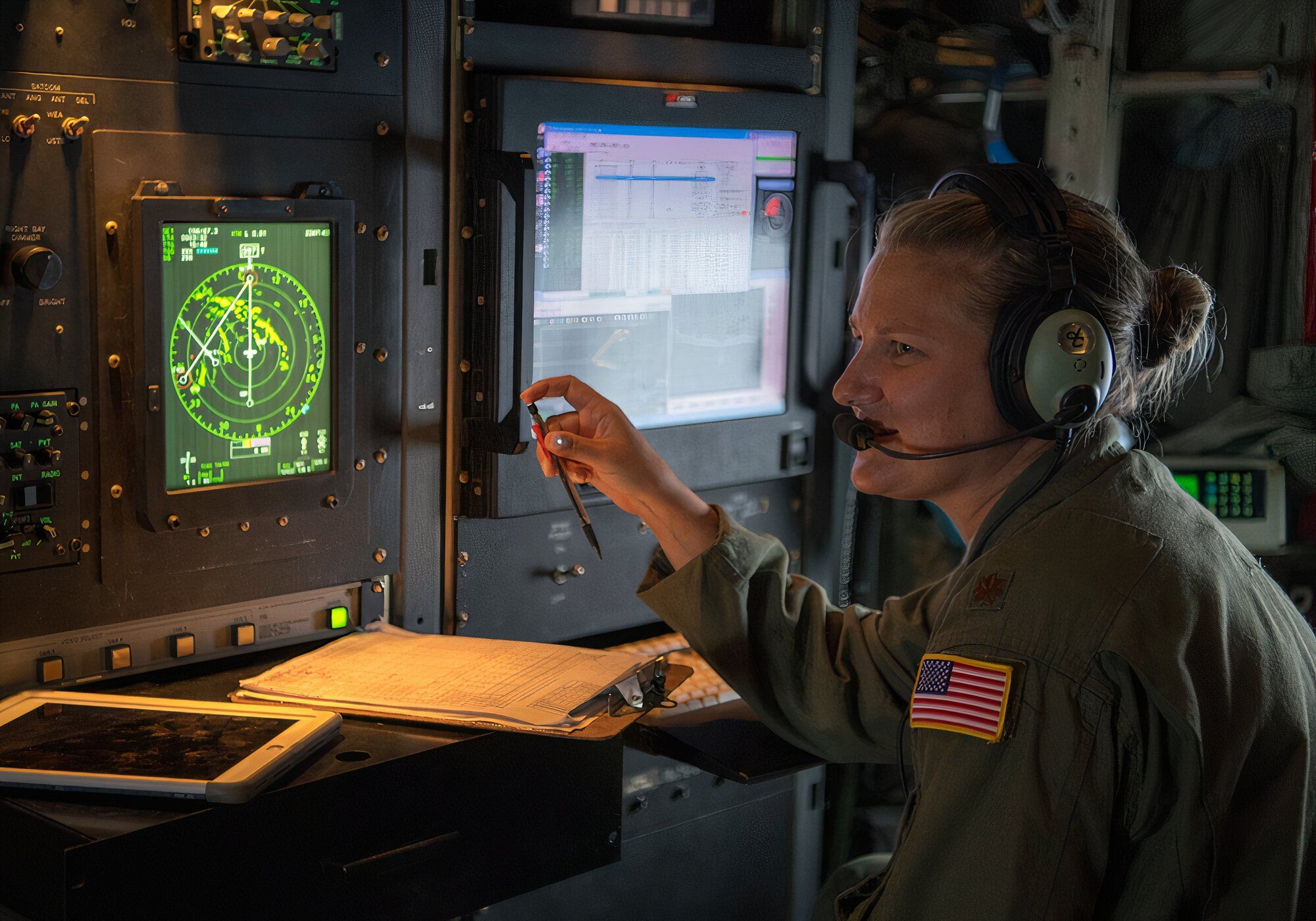 Air Crew in a WC-130J