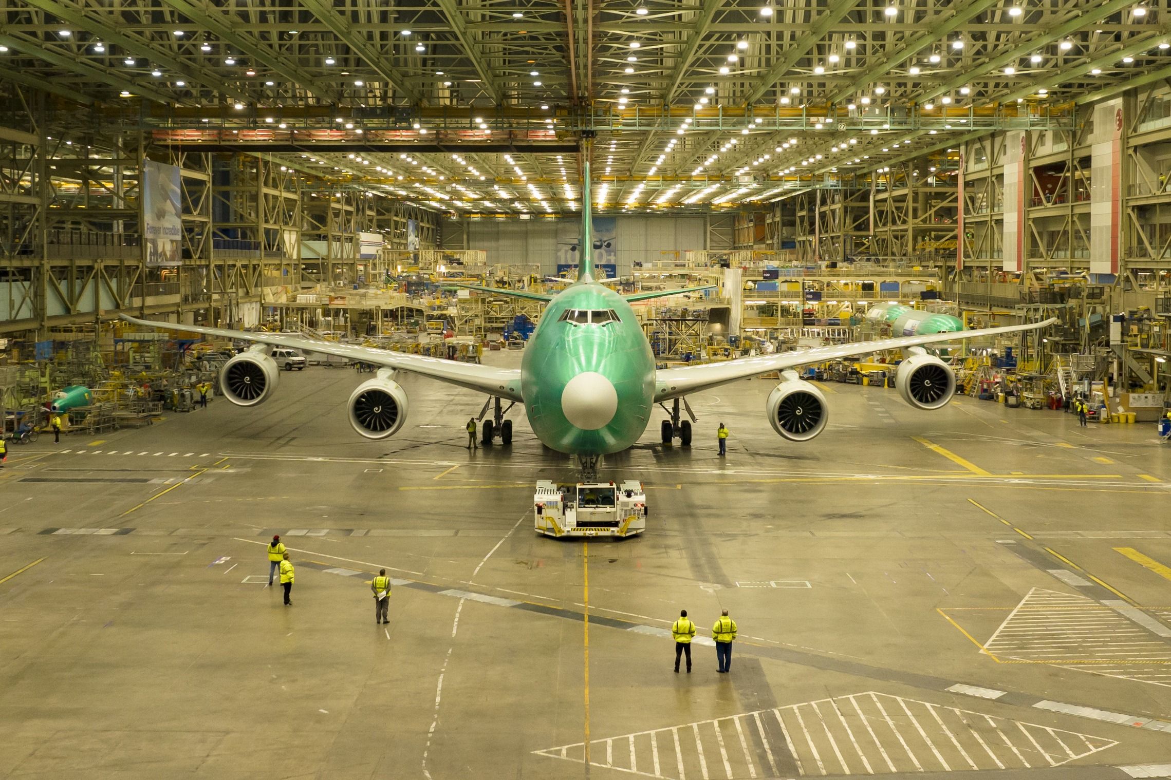 Boeing 747-8F rollout.