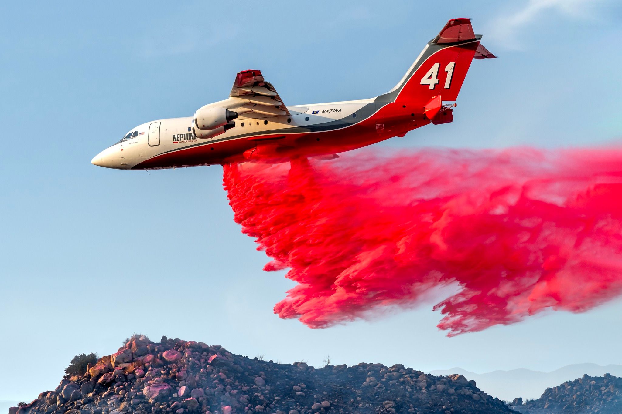 Neptune Aviation Services BAe 146 air tanker.