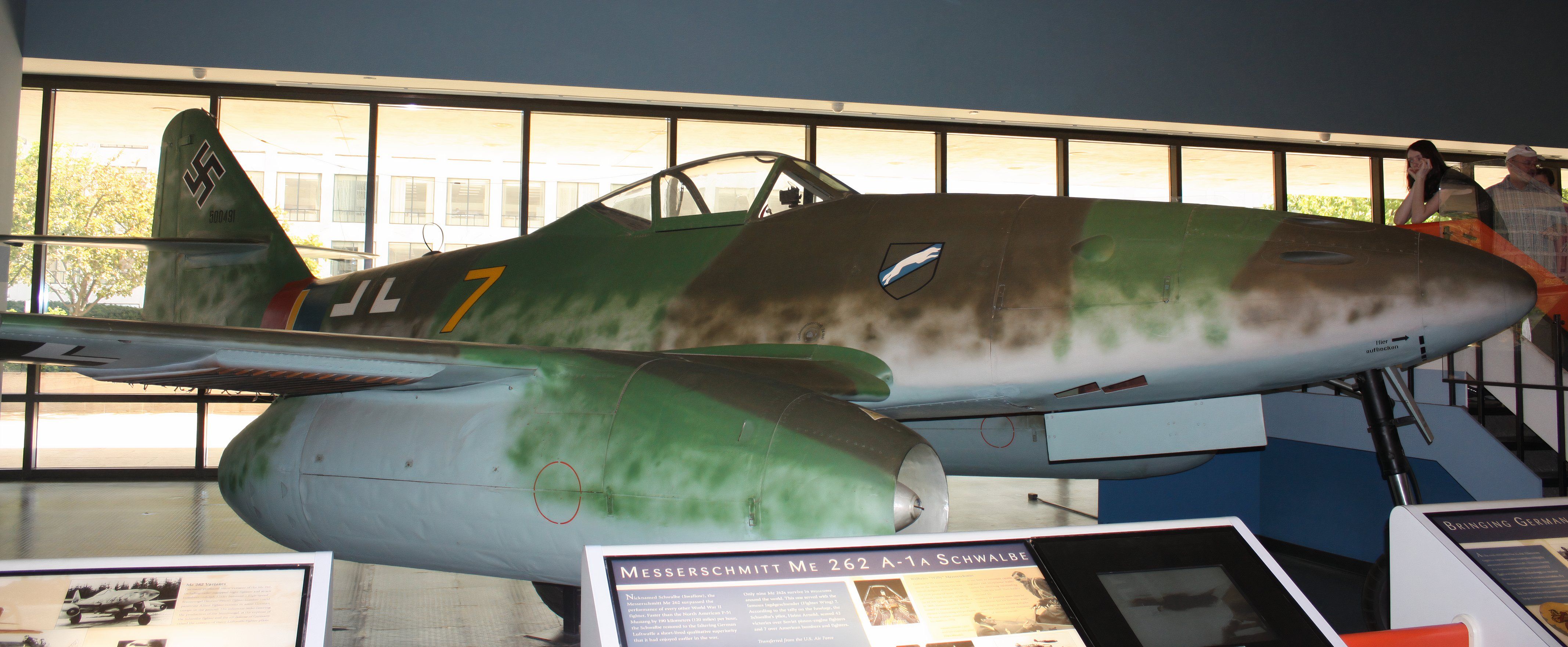 the Messerschmitt Me 262 surpassed the performance of every other World War II fighter. Faster than the North American P-51 Mustang by 190 kilometers (120 miles) per hour