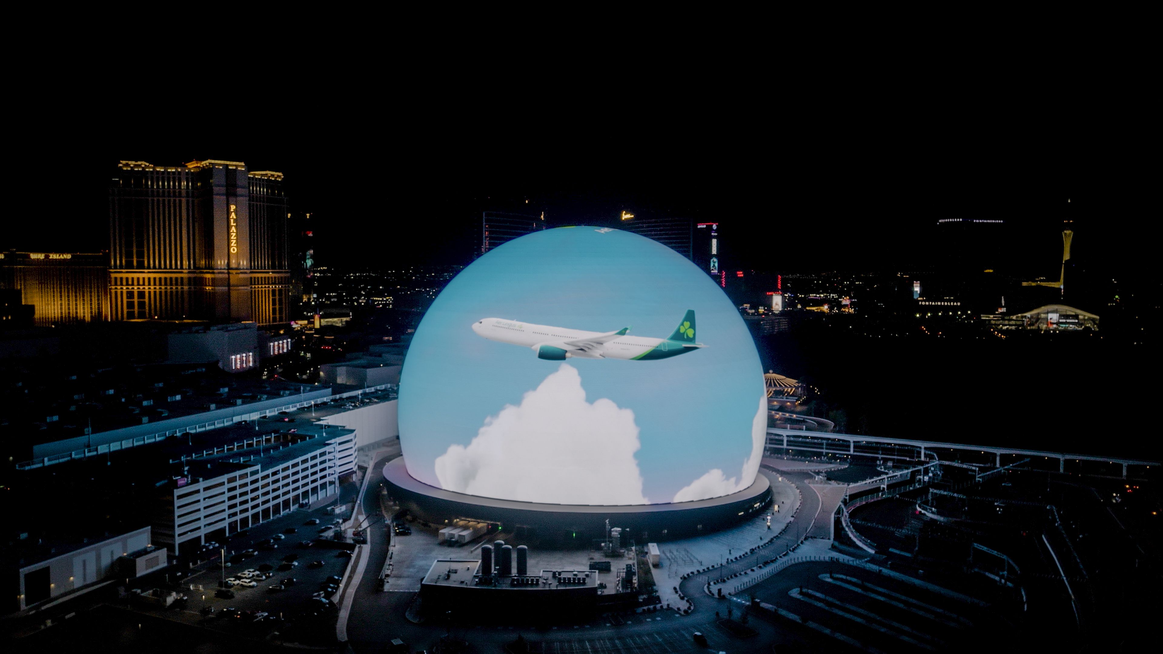 Aer Lingus at The Sphere in Las 