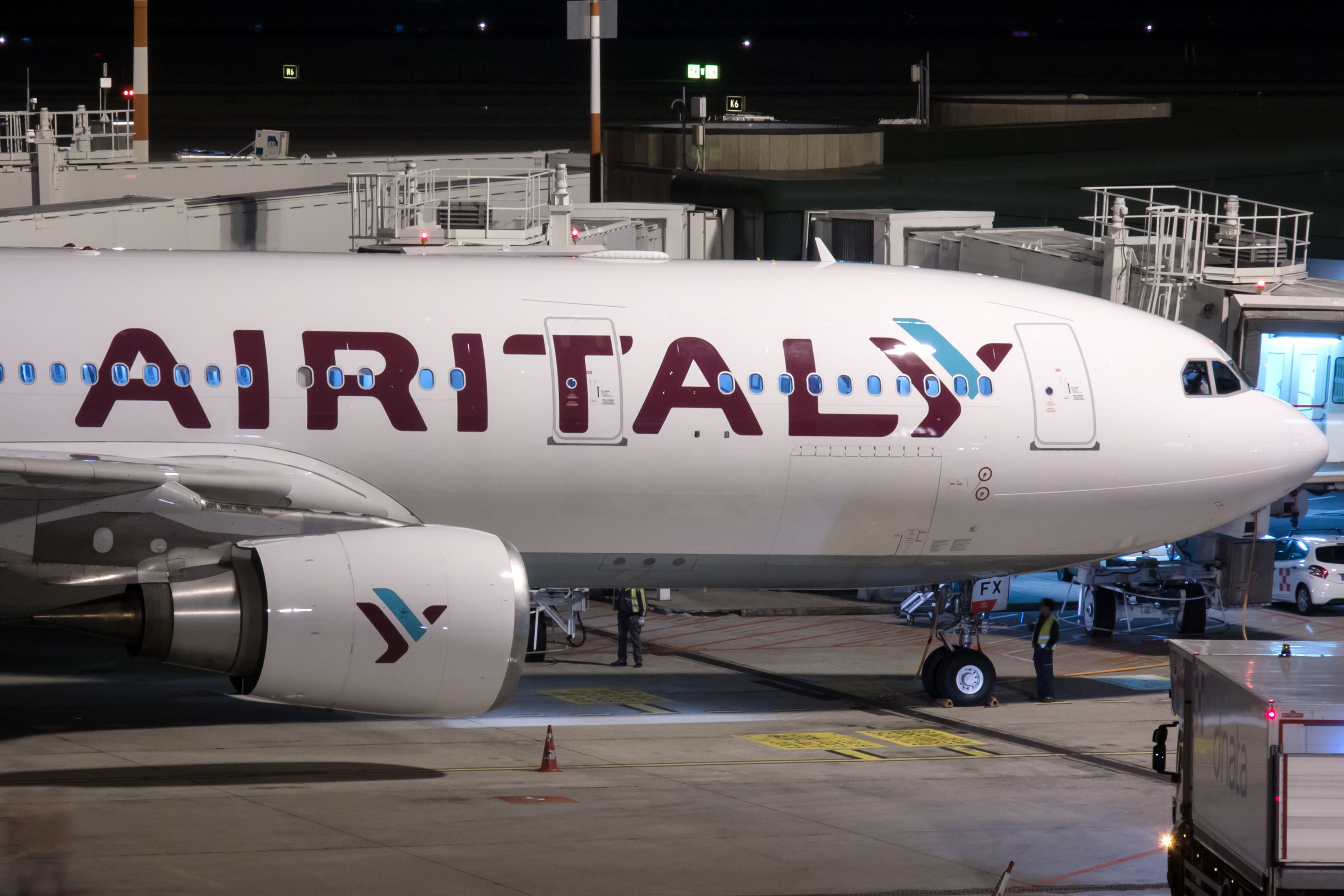 air italy a330 on the ground