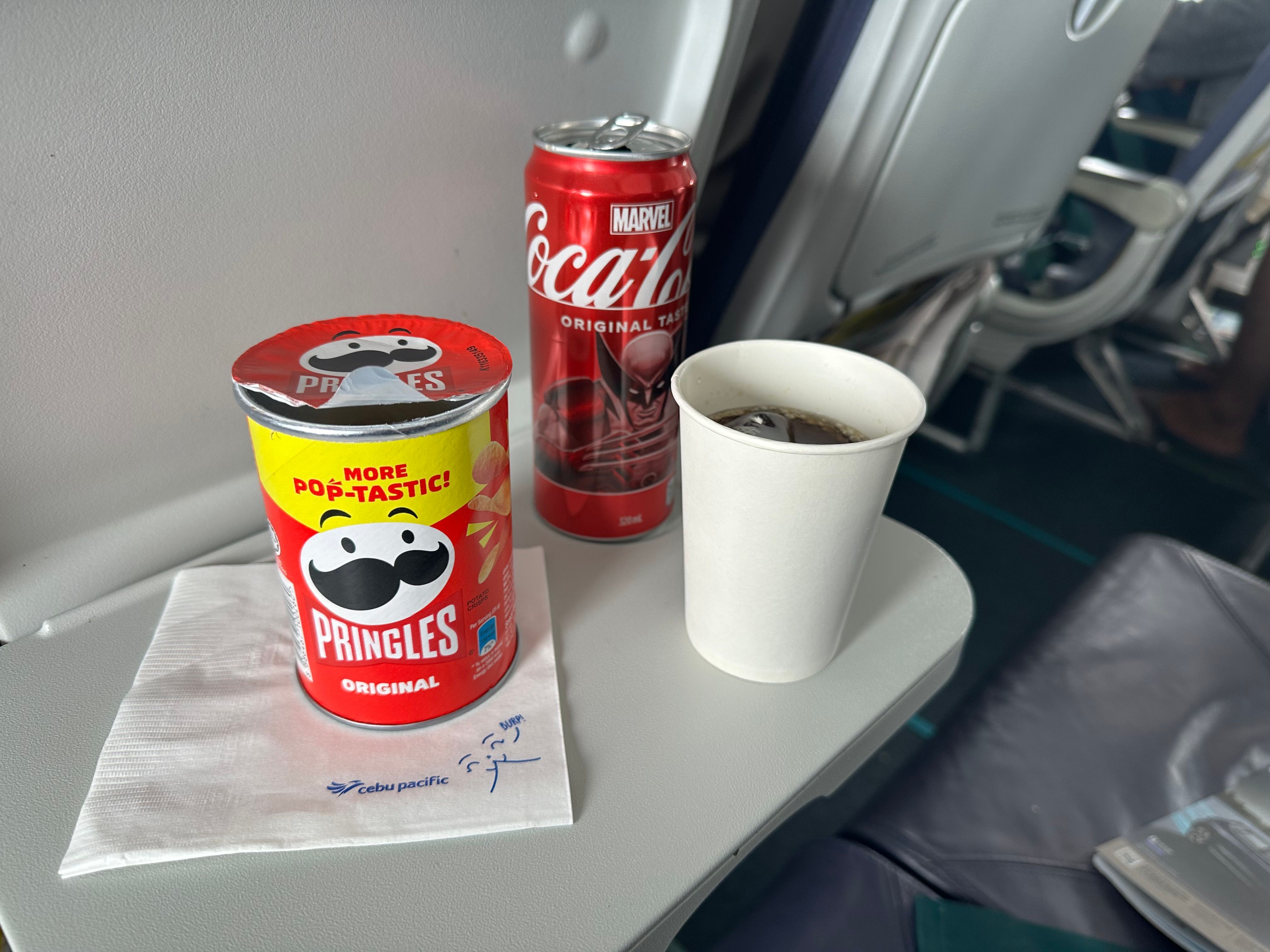 Cebu Pacific A320neo inflight snack 