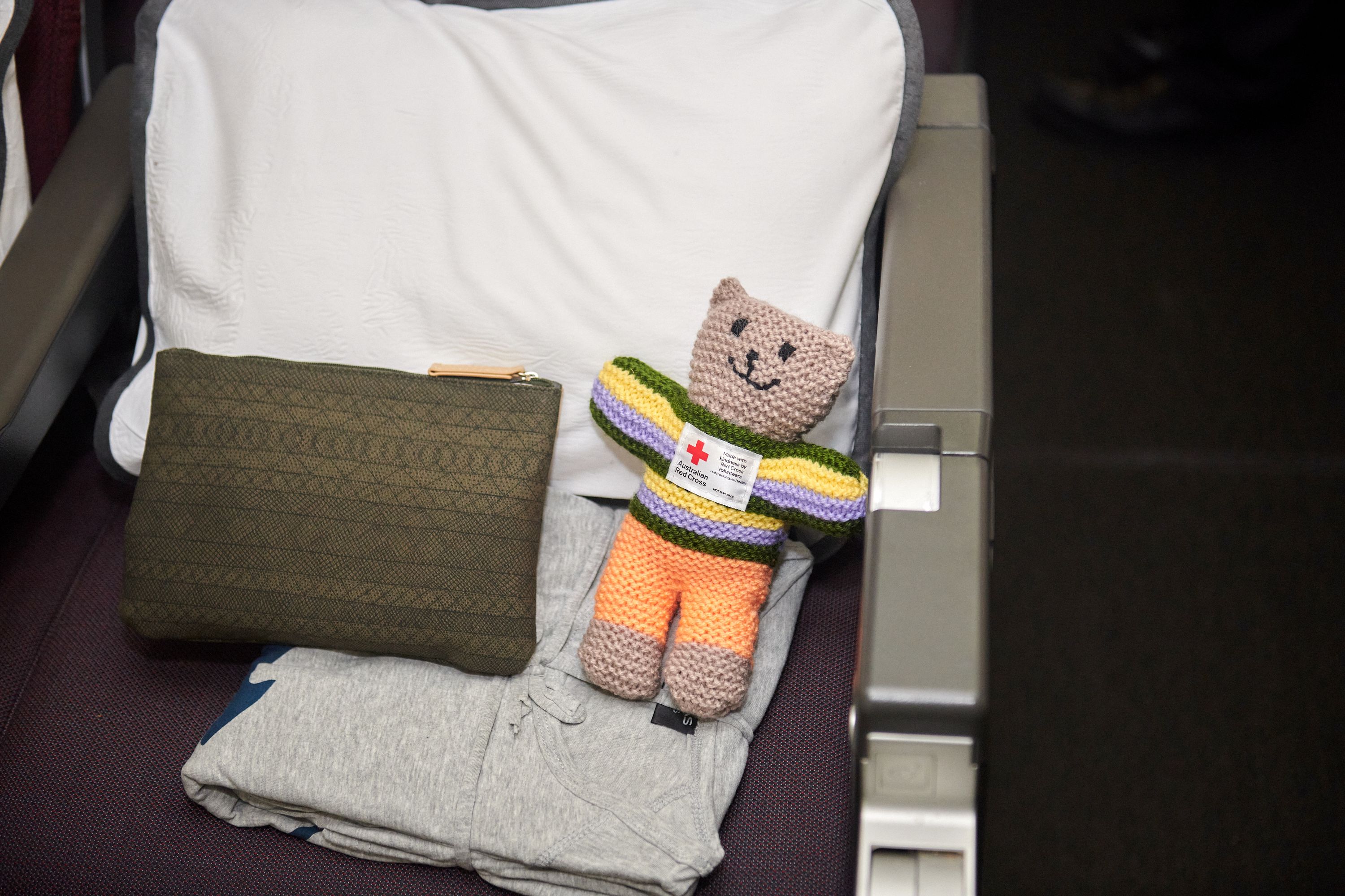 Qantas 787 Rescue flight to Cyprus is carrying Australian Red Cross Trauma Teddies for all passengers