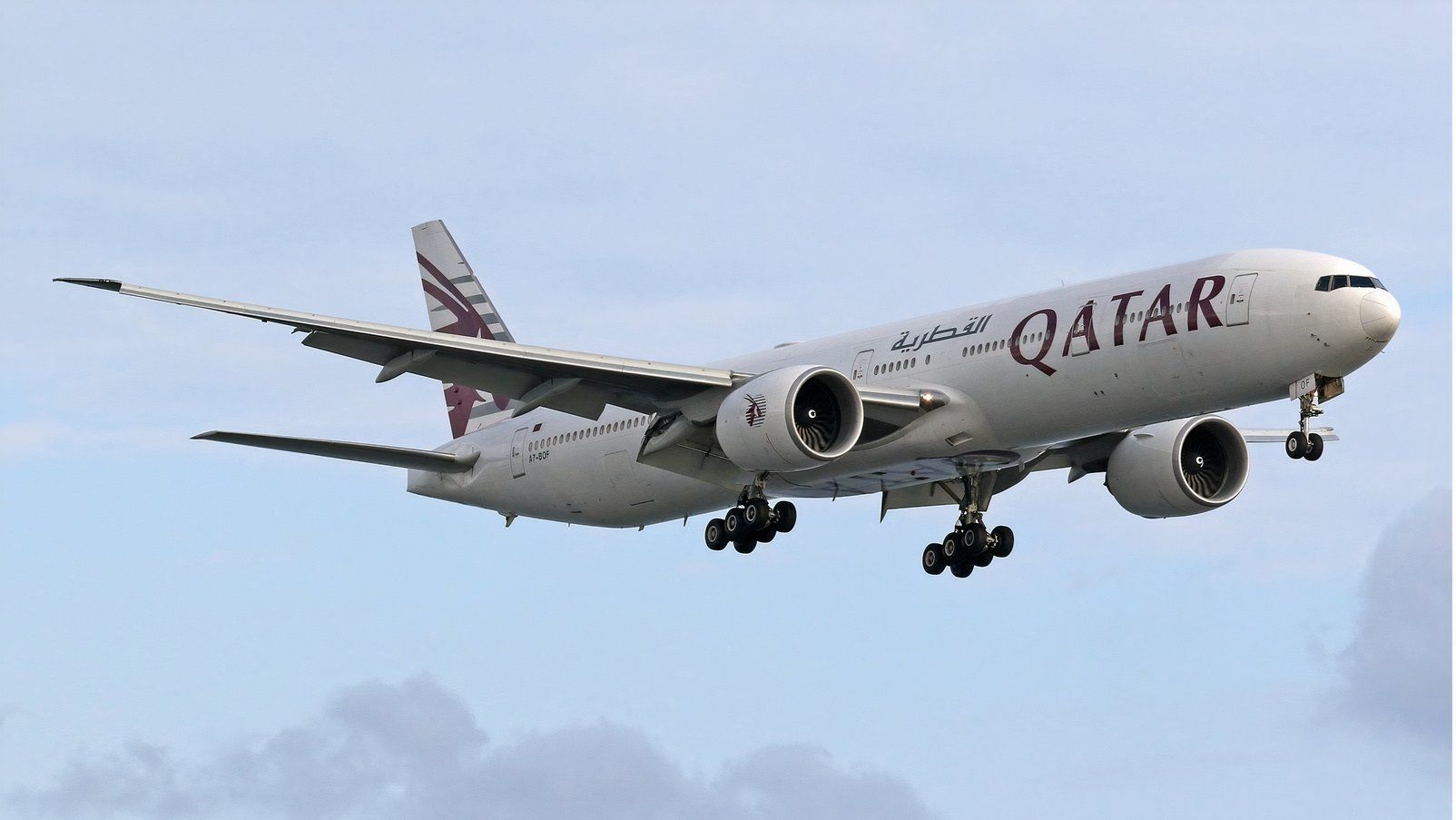 Ex Virgin 777-300ER Qatar Airways