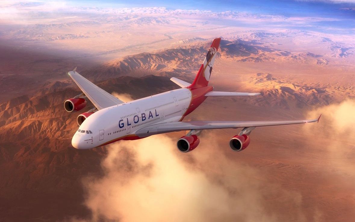 Global Airlines Airbus A380 rendering