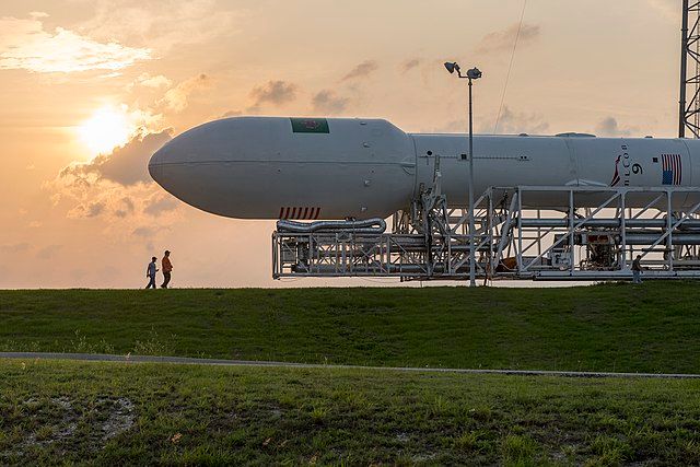 Photo of a Falcon 9 rocket payload