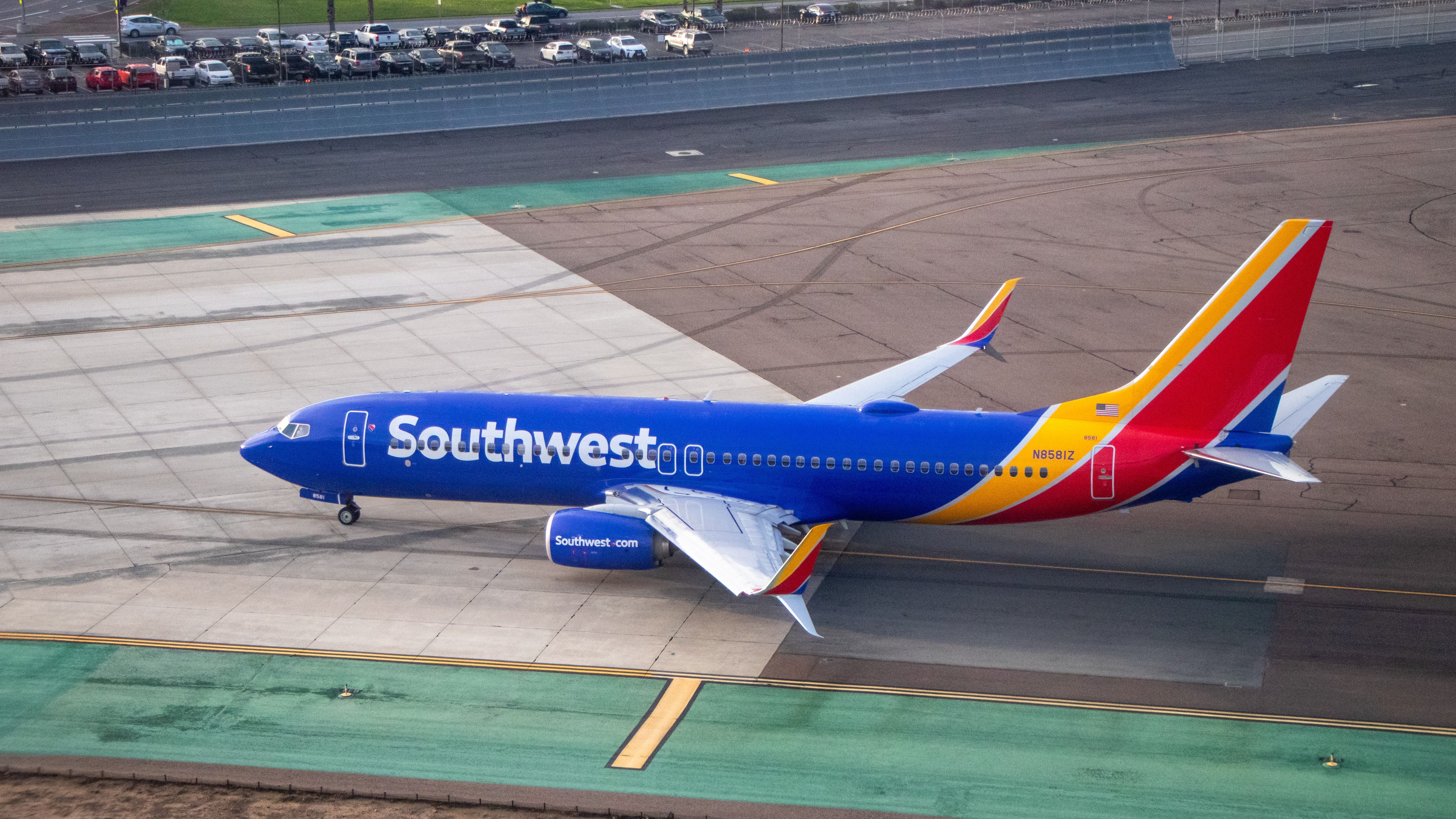 Southwest Airlines Boeing 737 taxiing