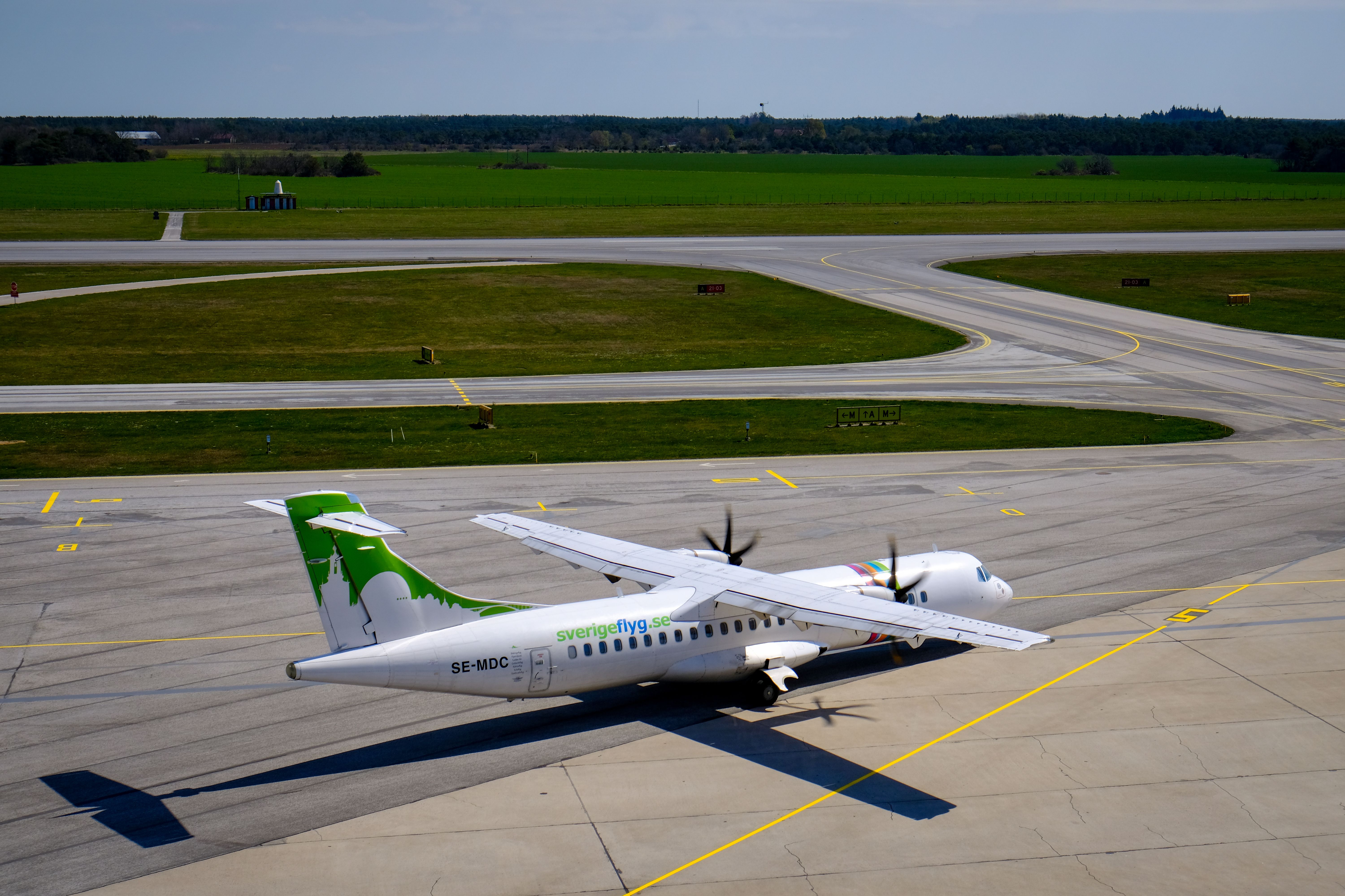 ATR 72 At Visby Airport