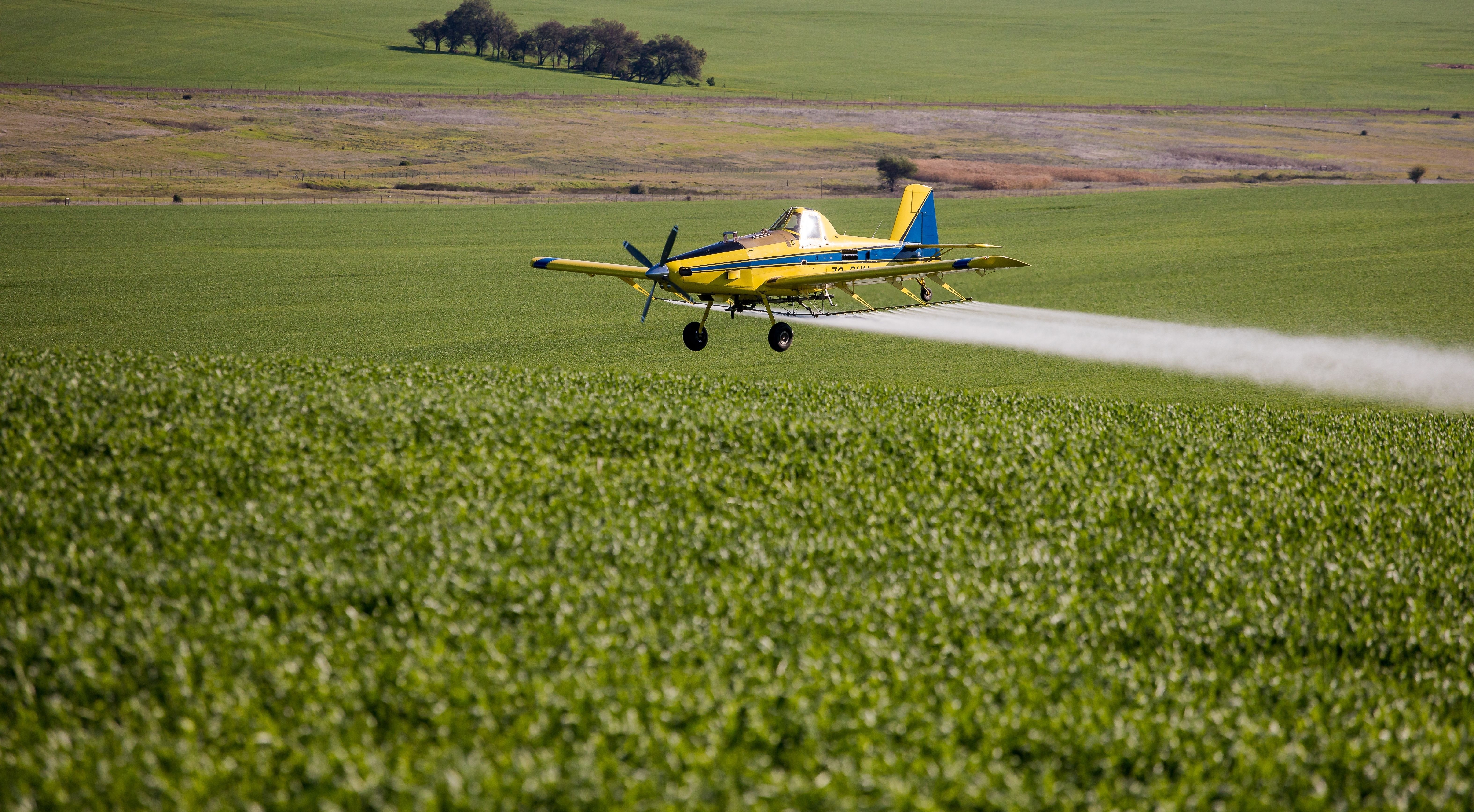 Crop dusting aircraft