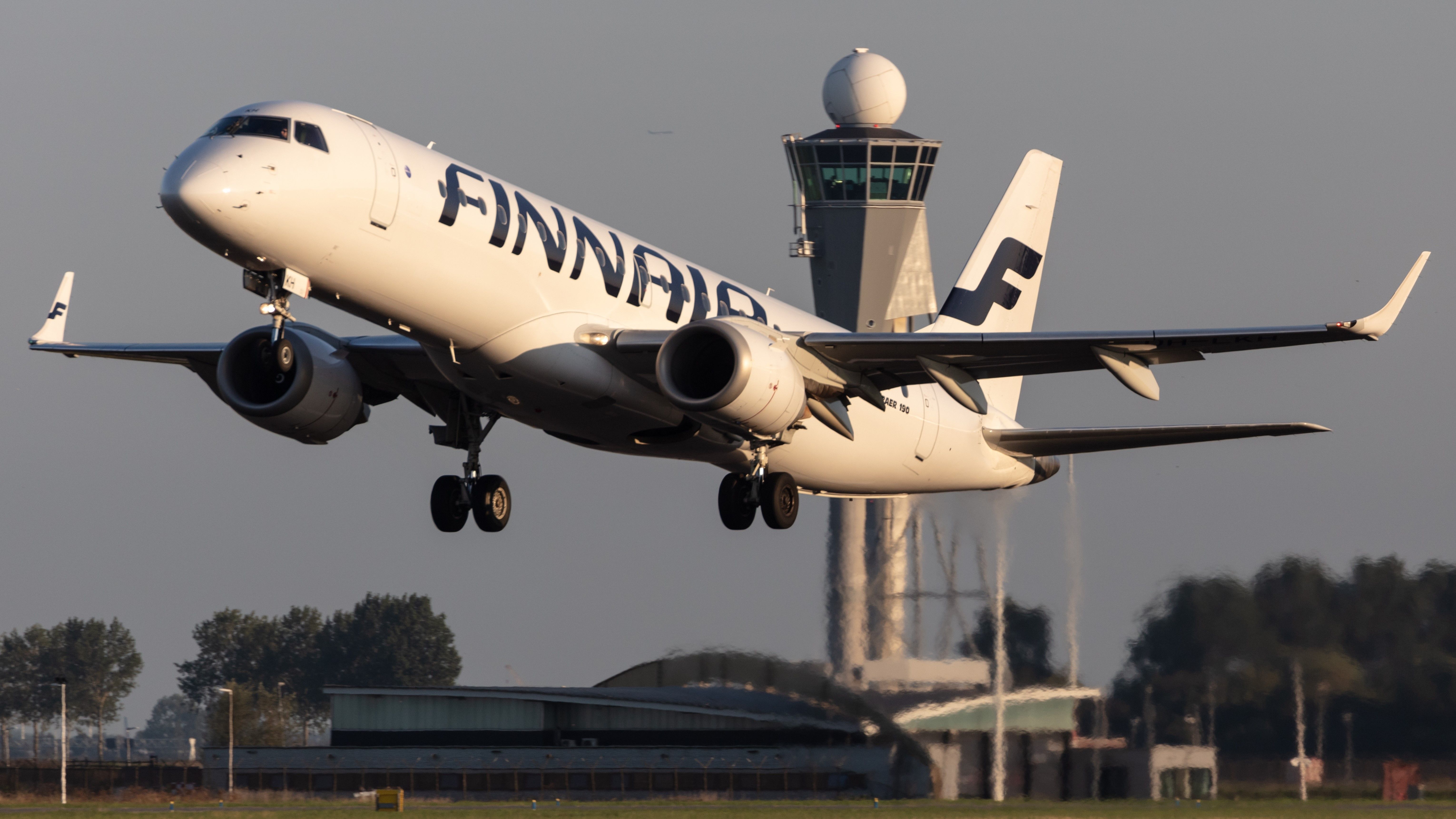 Finnair Embraer E190 In Amsterdam