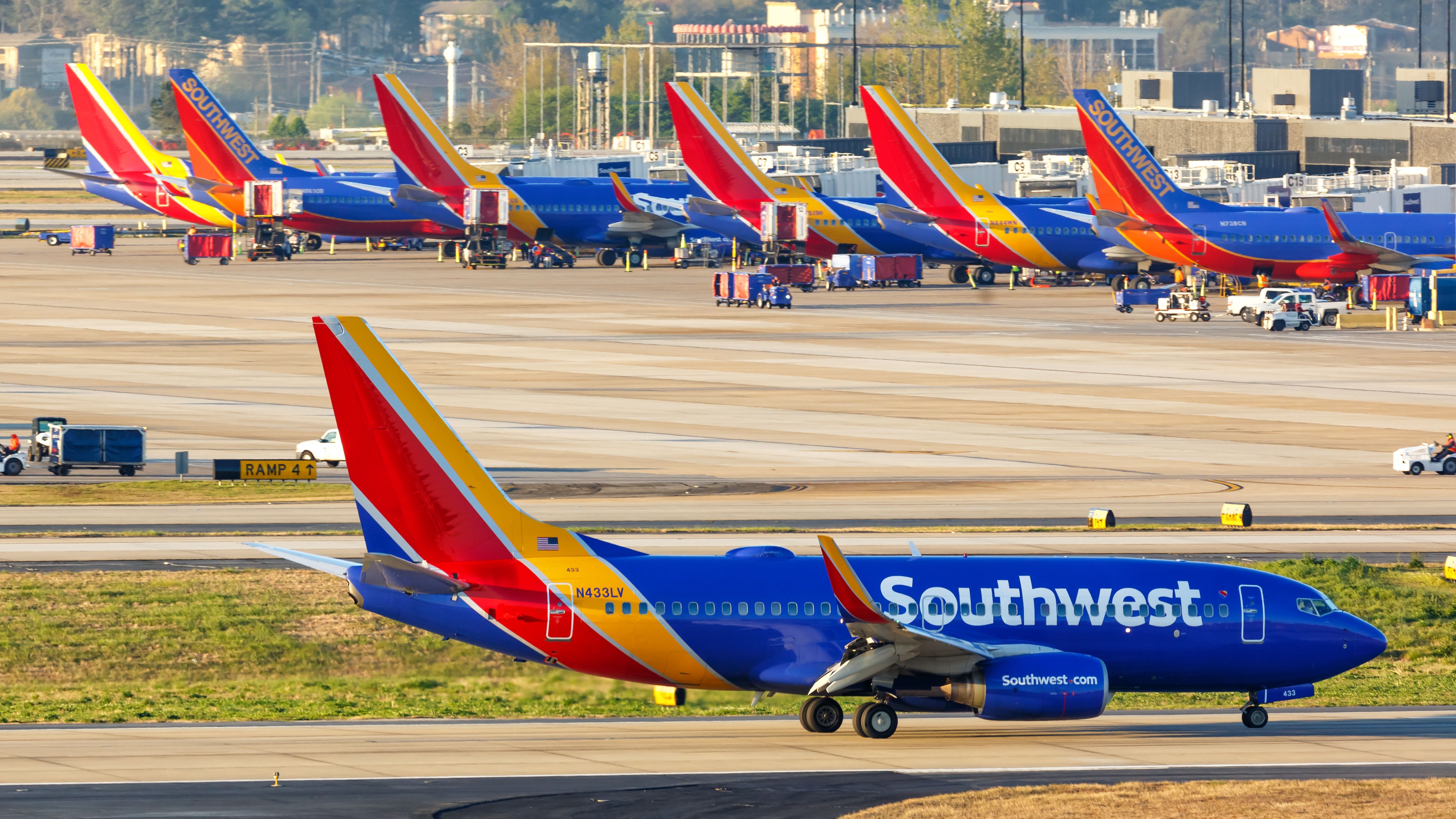 Southwest Airlines Boeing 737s shutterstock_1430520773