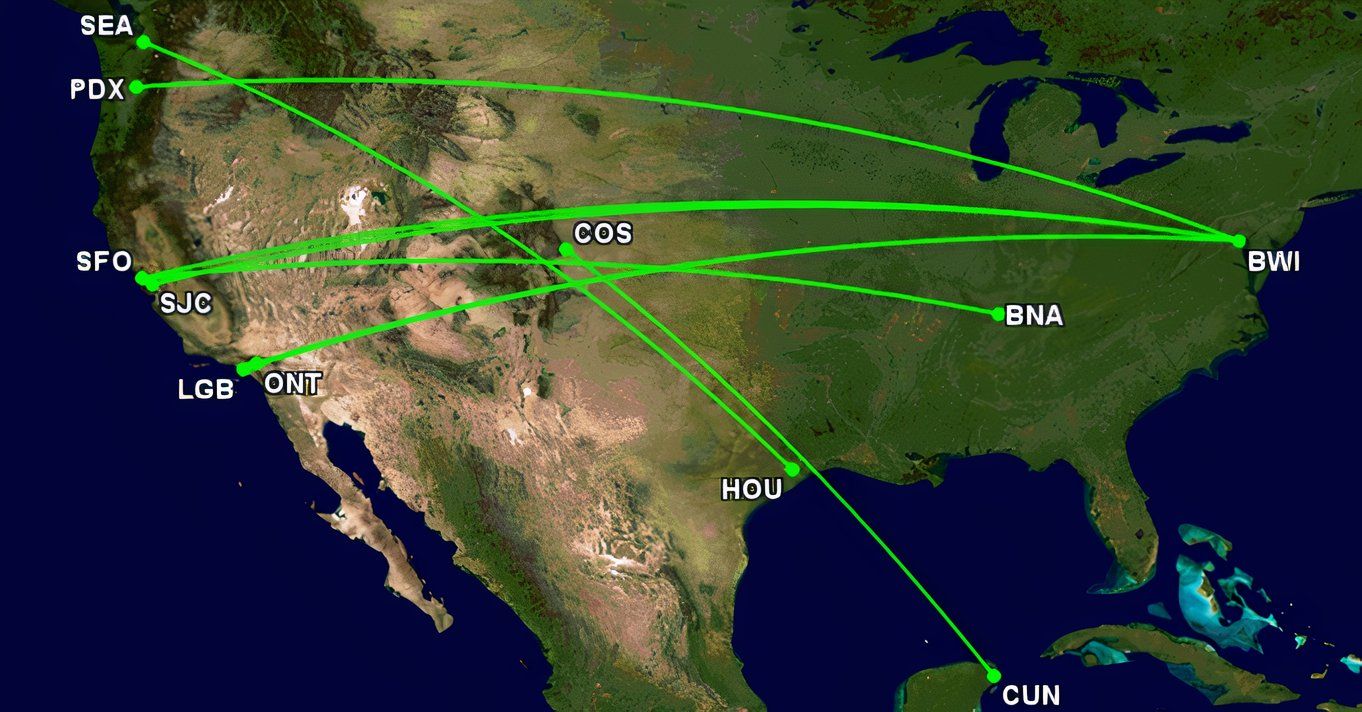 Southwest Airlines Adds Its New - Southwest S Latest Route Additions