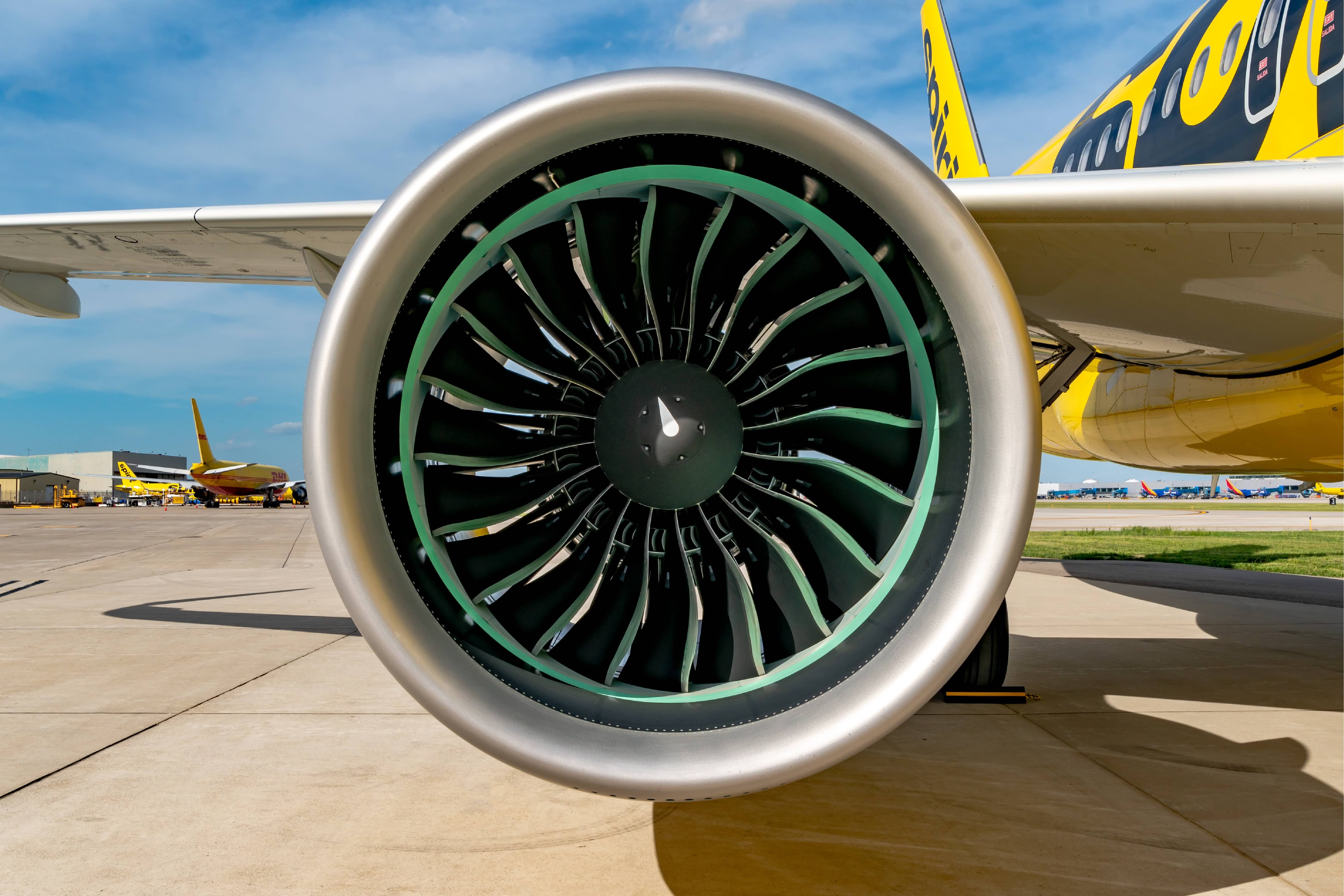 Spirit Airlines PW1100G engine