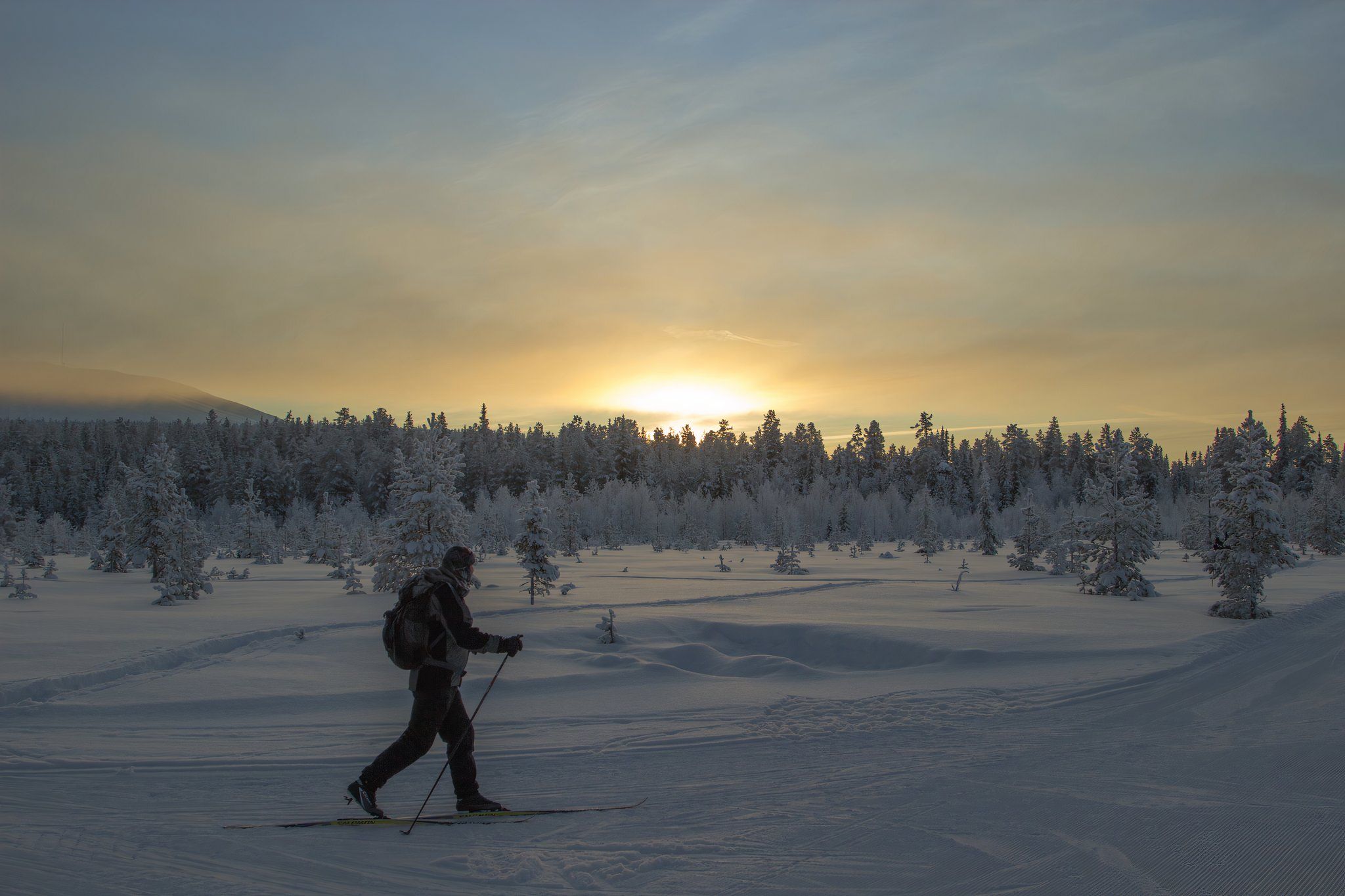 cross country skiing in Finland