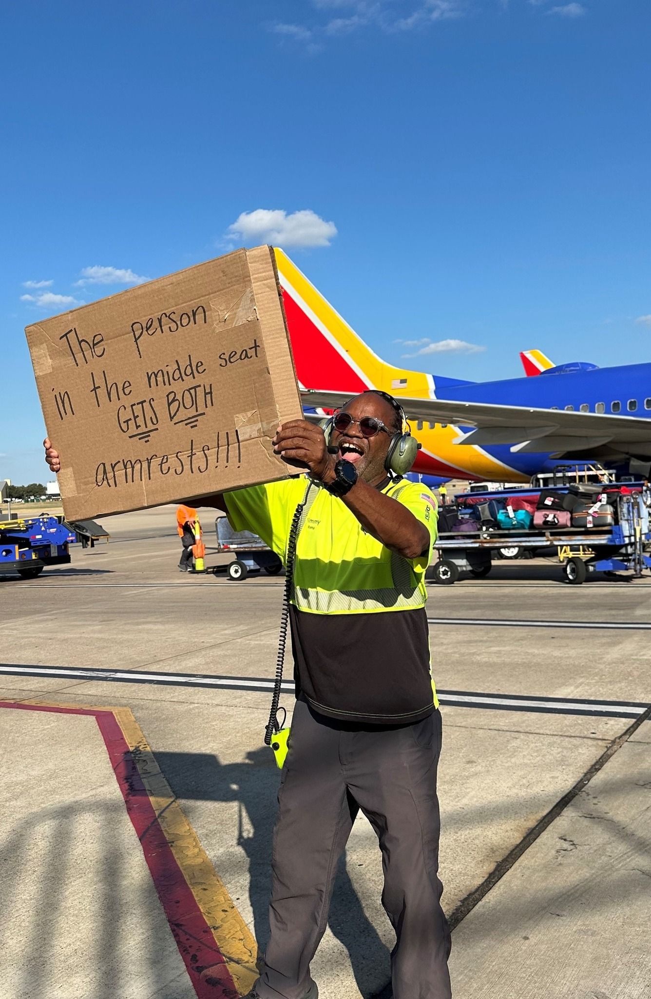 Southwest Airlines ramp agent.