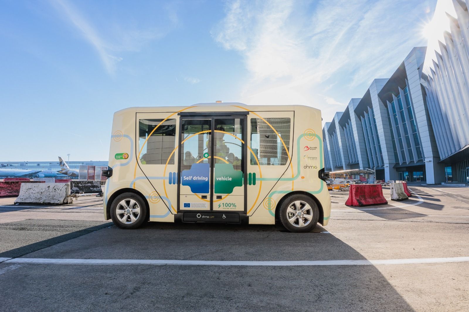 Brussels Airport Trials New Electric Self-Driving Shuttle